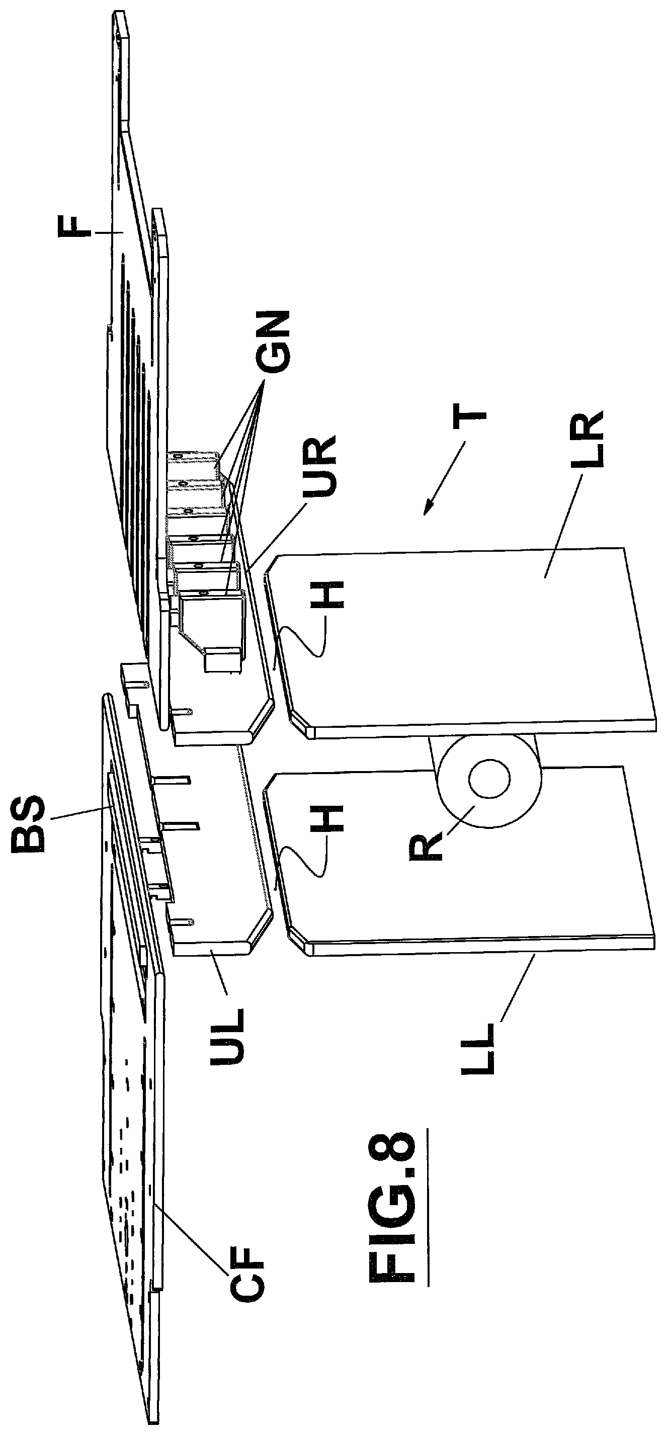 Patent US12378022 Figure 9 – Packaging machine