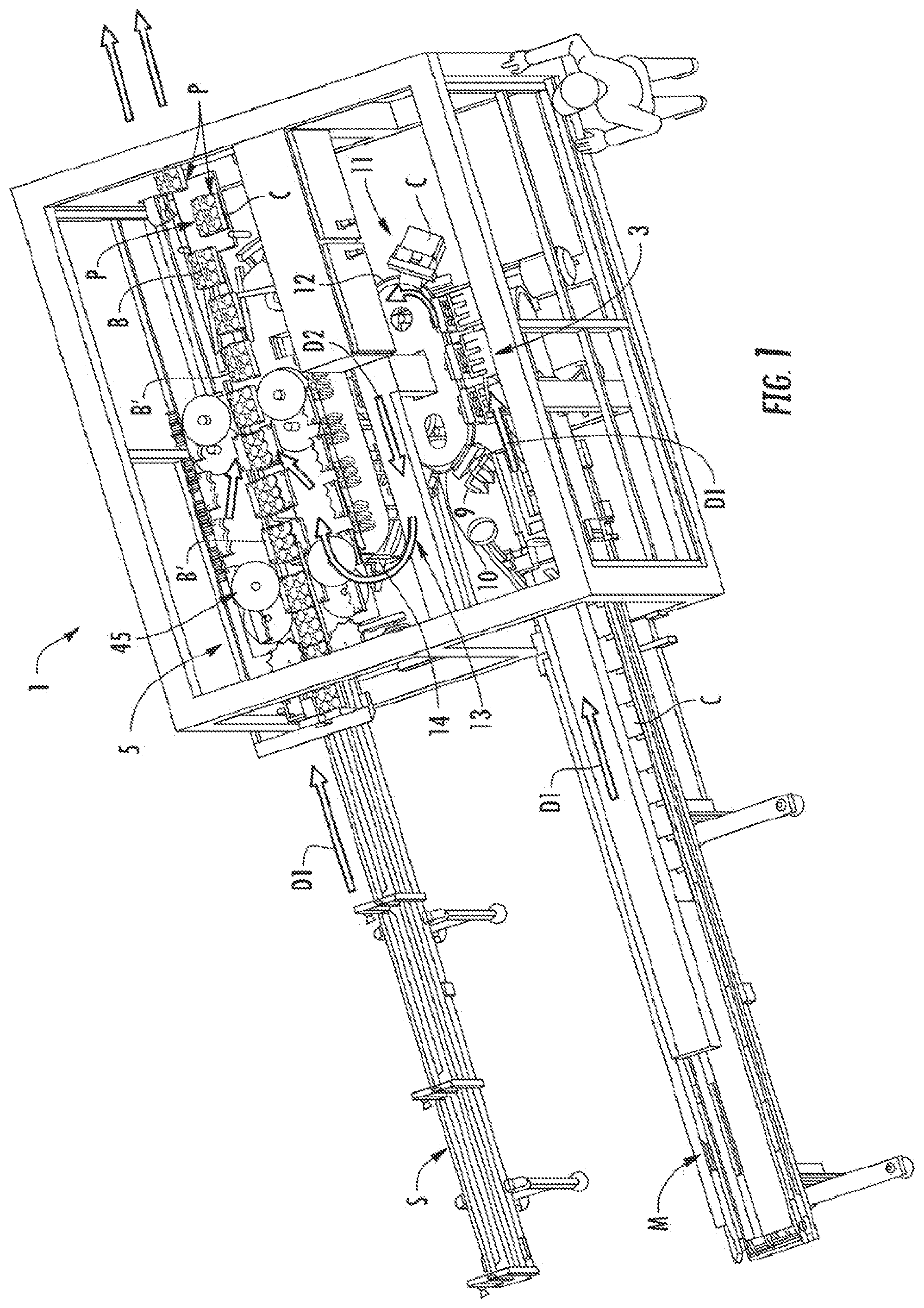 Patent US12378023 Figure 1 – Packaging system