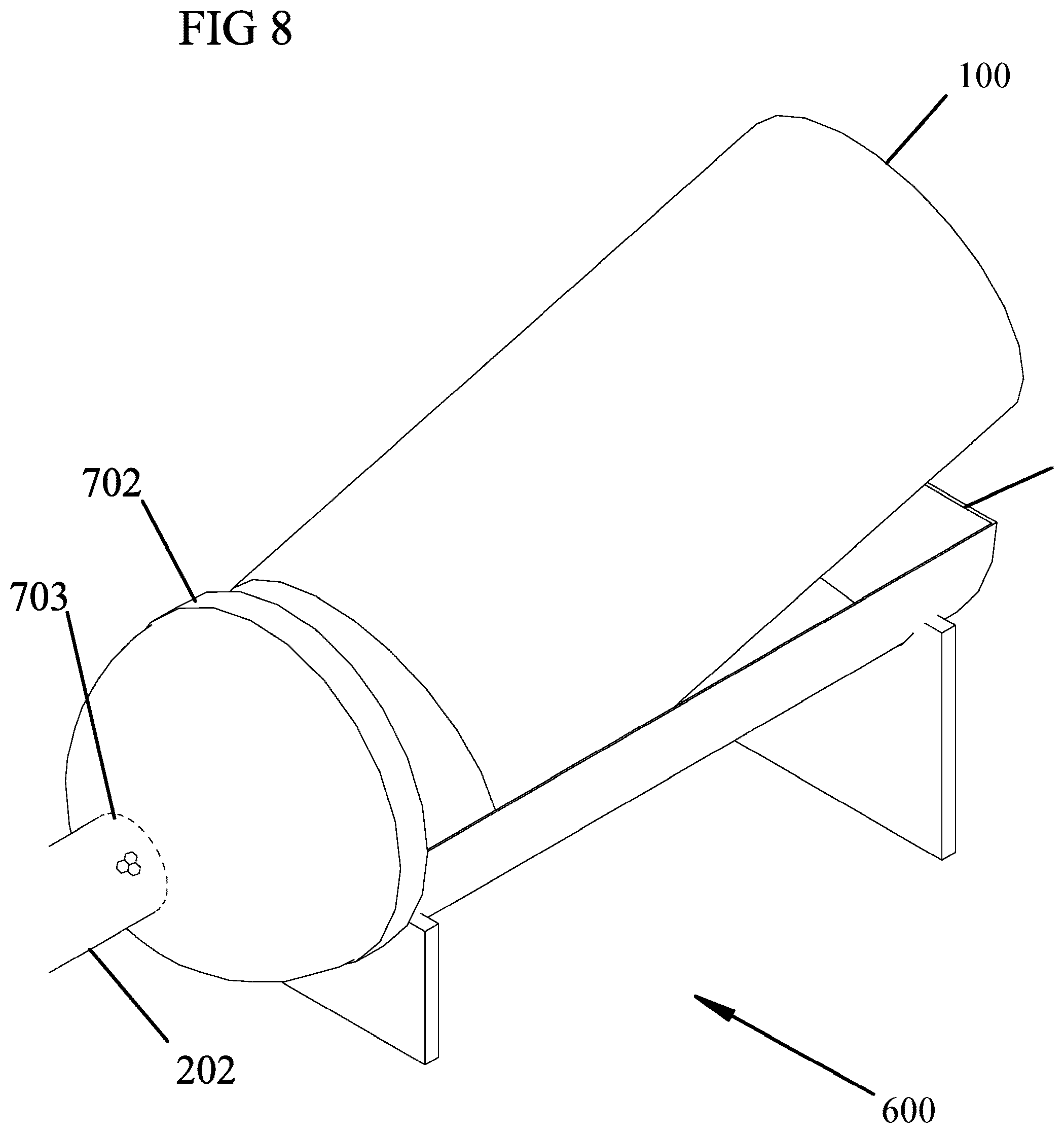 Patent US12378025 Figure 8 – Expanded slit sheet void fill dispensing systems and methods