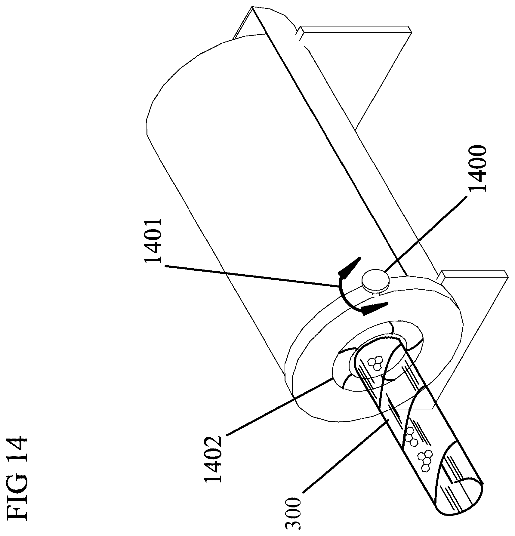 Patent US12378025 Figure 14 – Expanded slit sheet void fill dispensing systems and methods