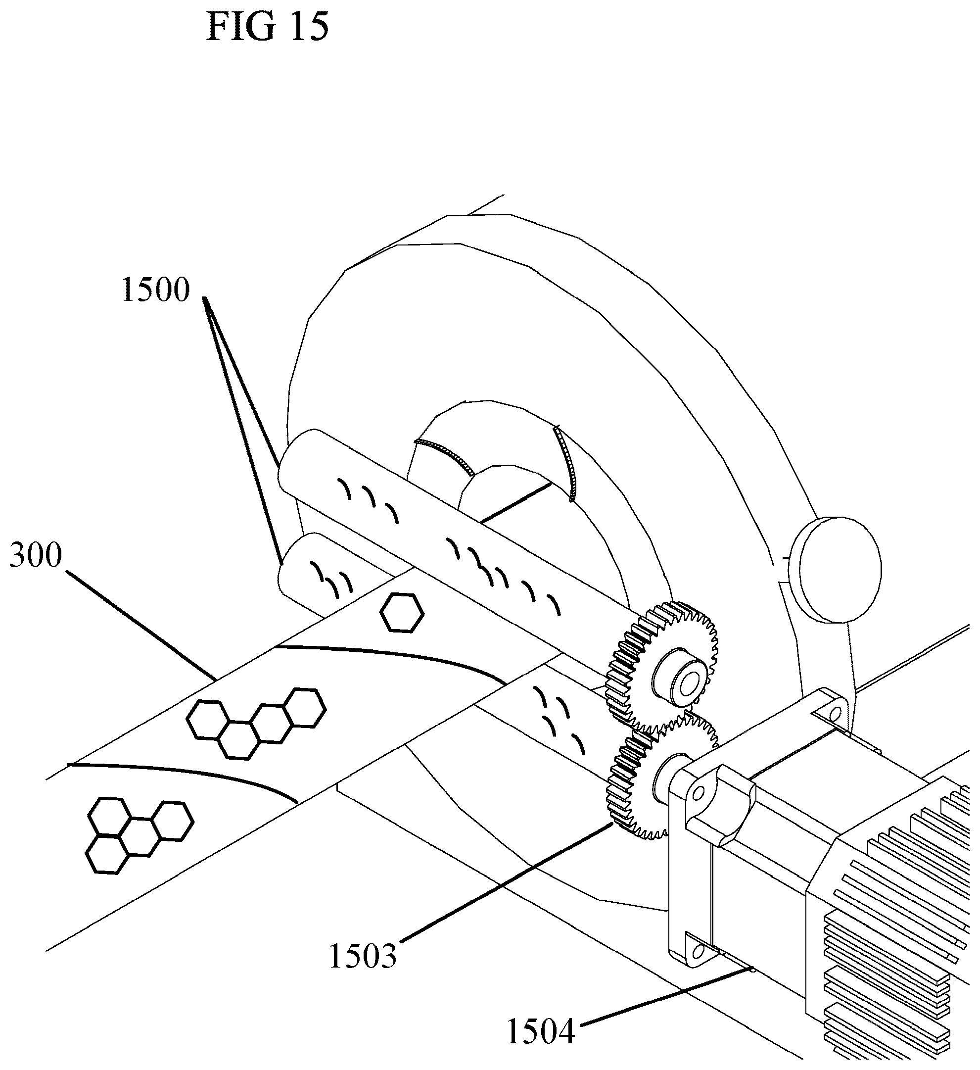 Patent US12378025 Figure 15 – Expanded slit sheet void fill dispensing systems and methods