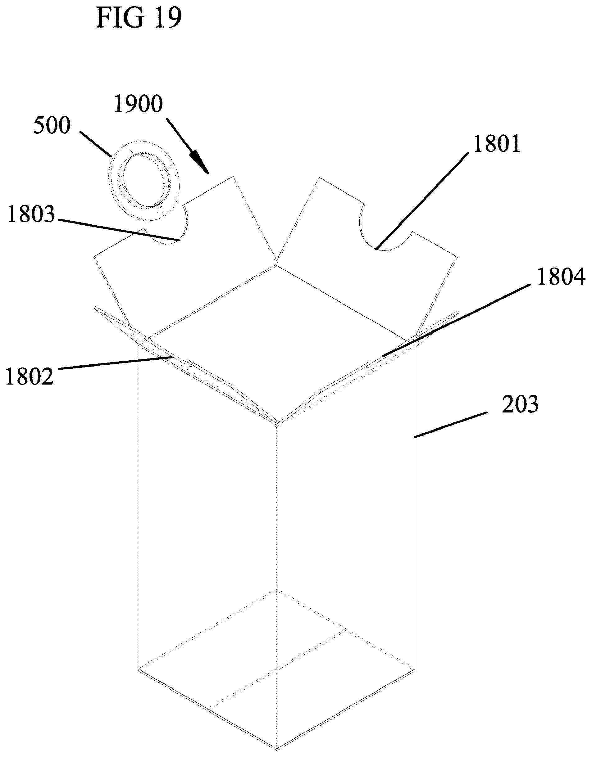 Patent US12378025 Figure 19 – Expanded slit sheet void fill dispensing systems and methods