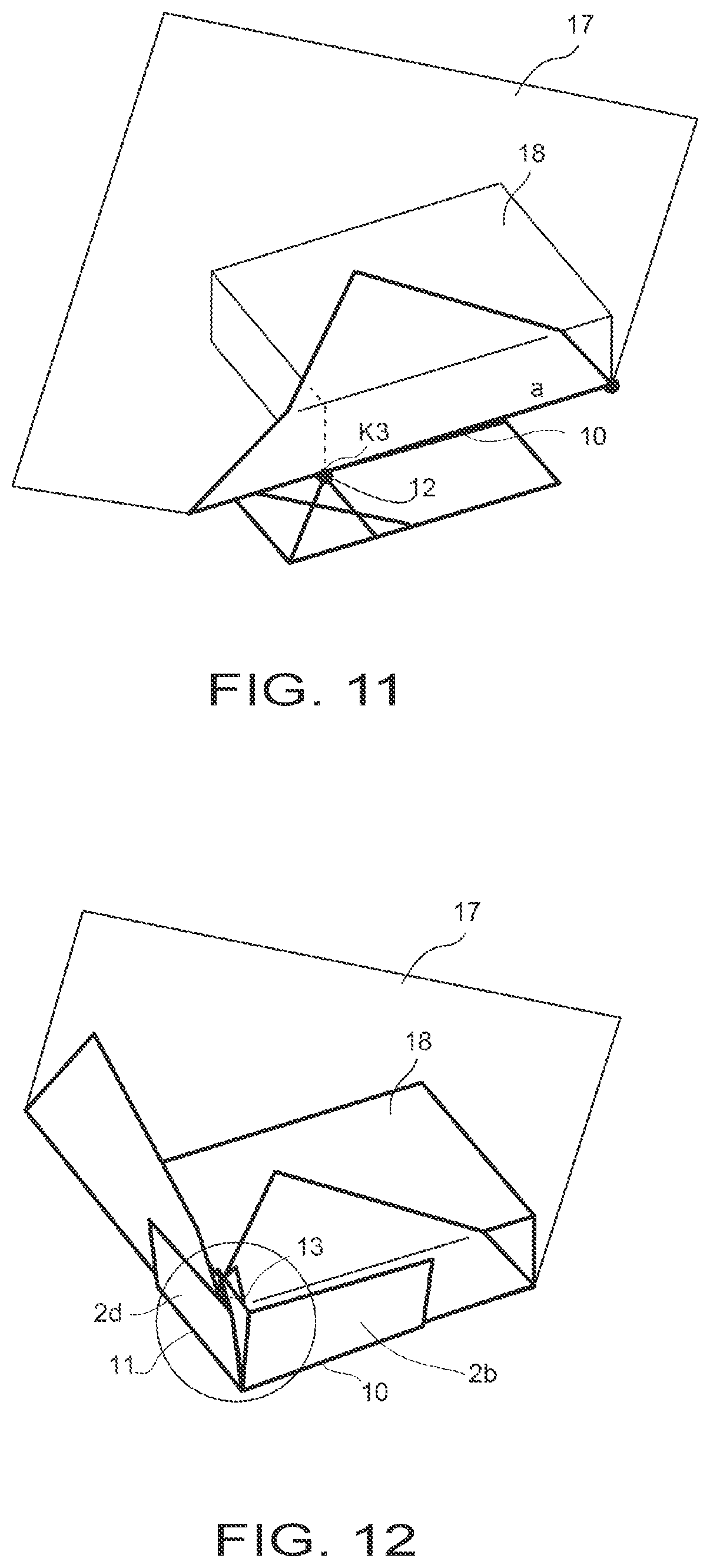 Patent US12378026 Figure 7 – Creasing tool and gift wrapping method using said creasing tool