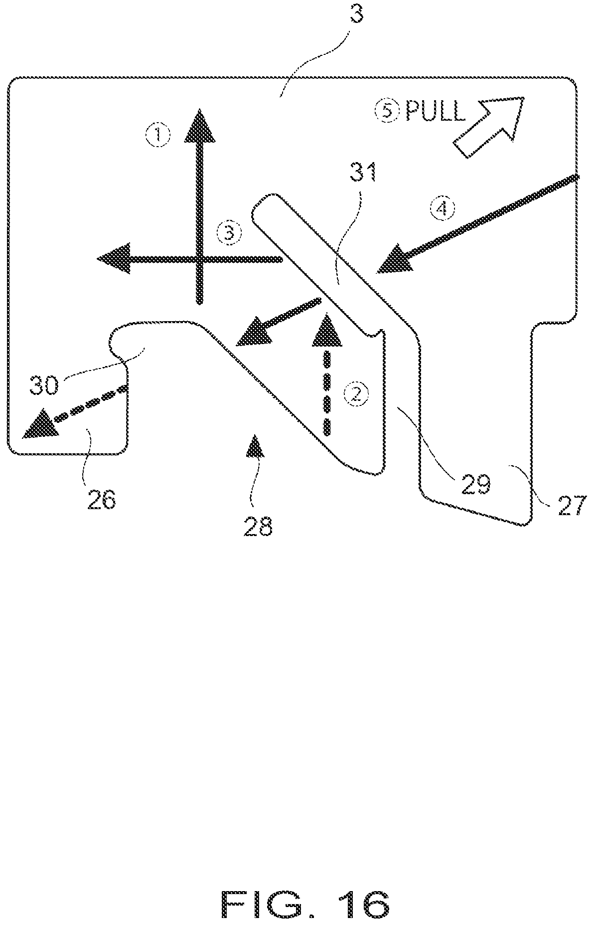 Patent US12378026 Figure 9 – Creasing tool and gift wrapping method using said creasing tool