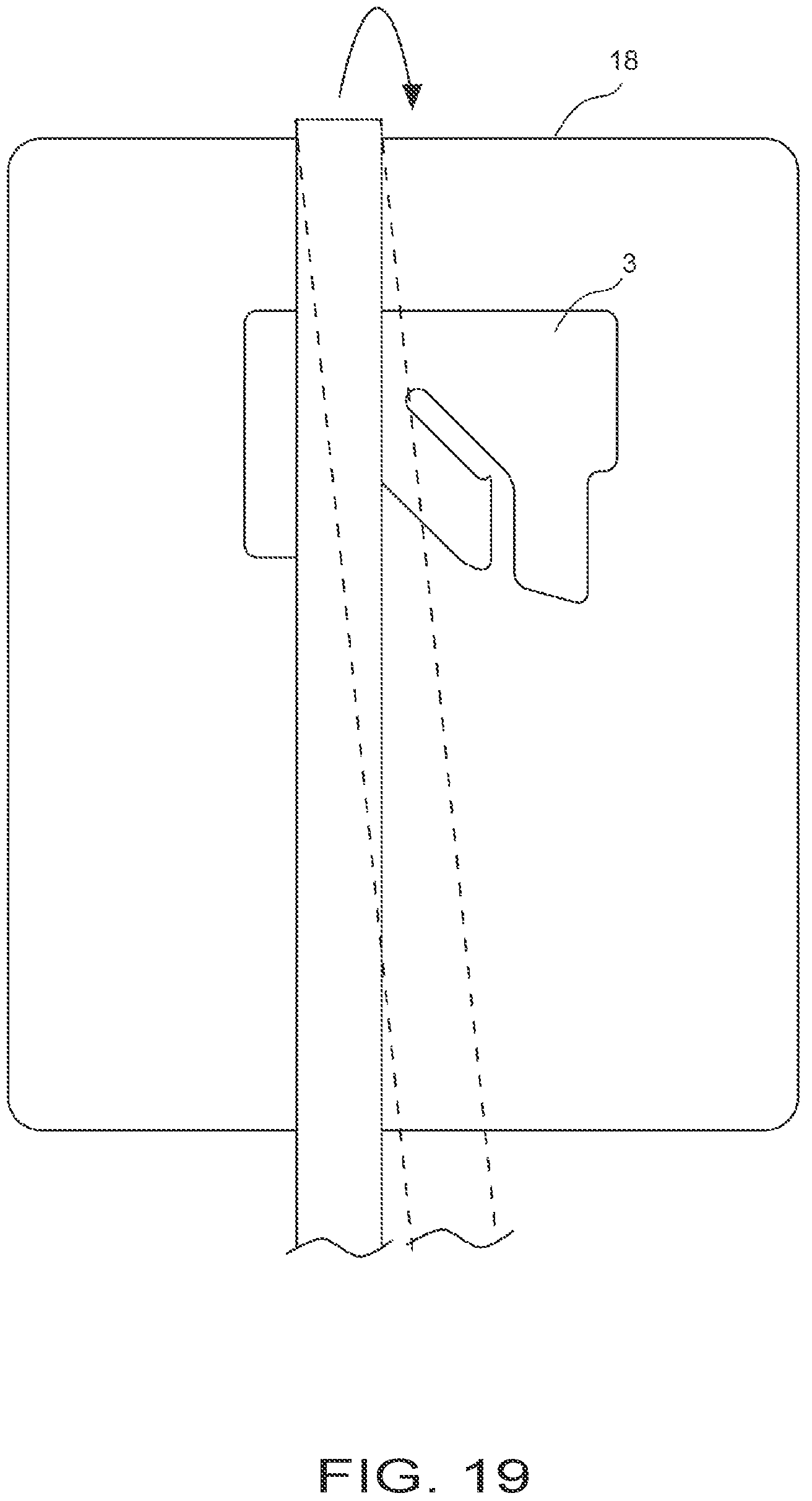Patent US12378026 Figure 12 – Creasing tool and gift wrapping method using said creasing tool