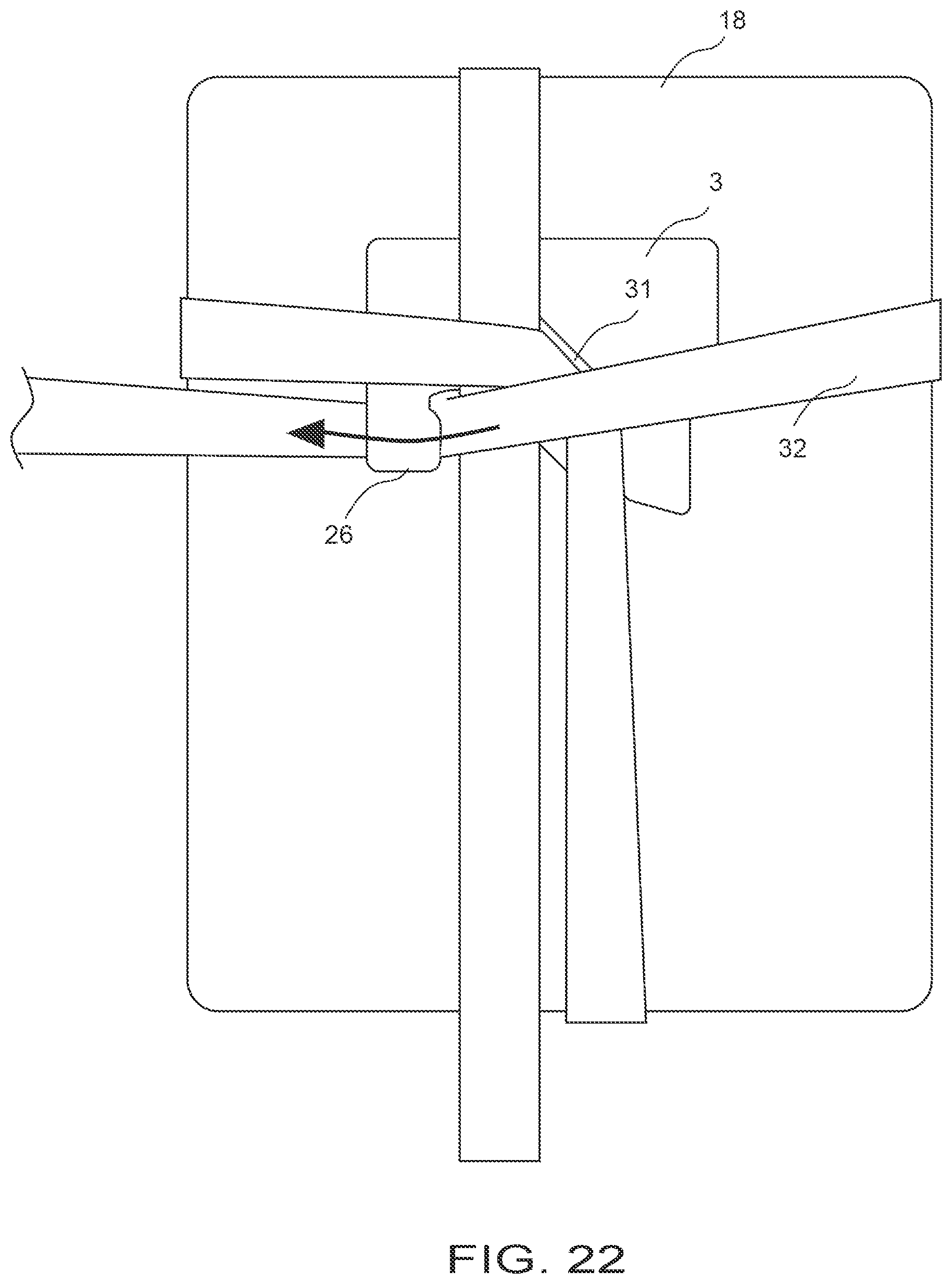 Patent US12378026 Figure 15 – Creasing tool and gift wrapping method using said creasing tool