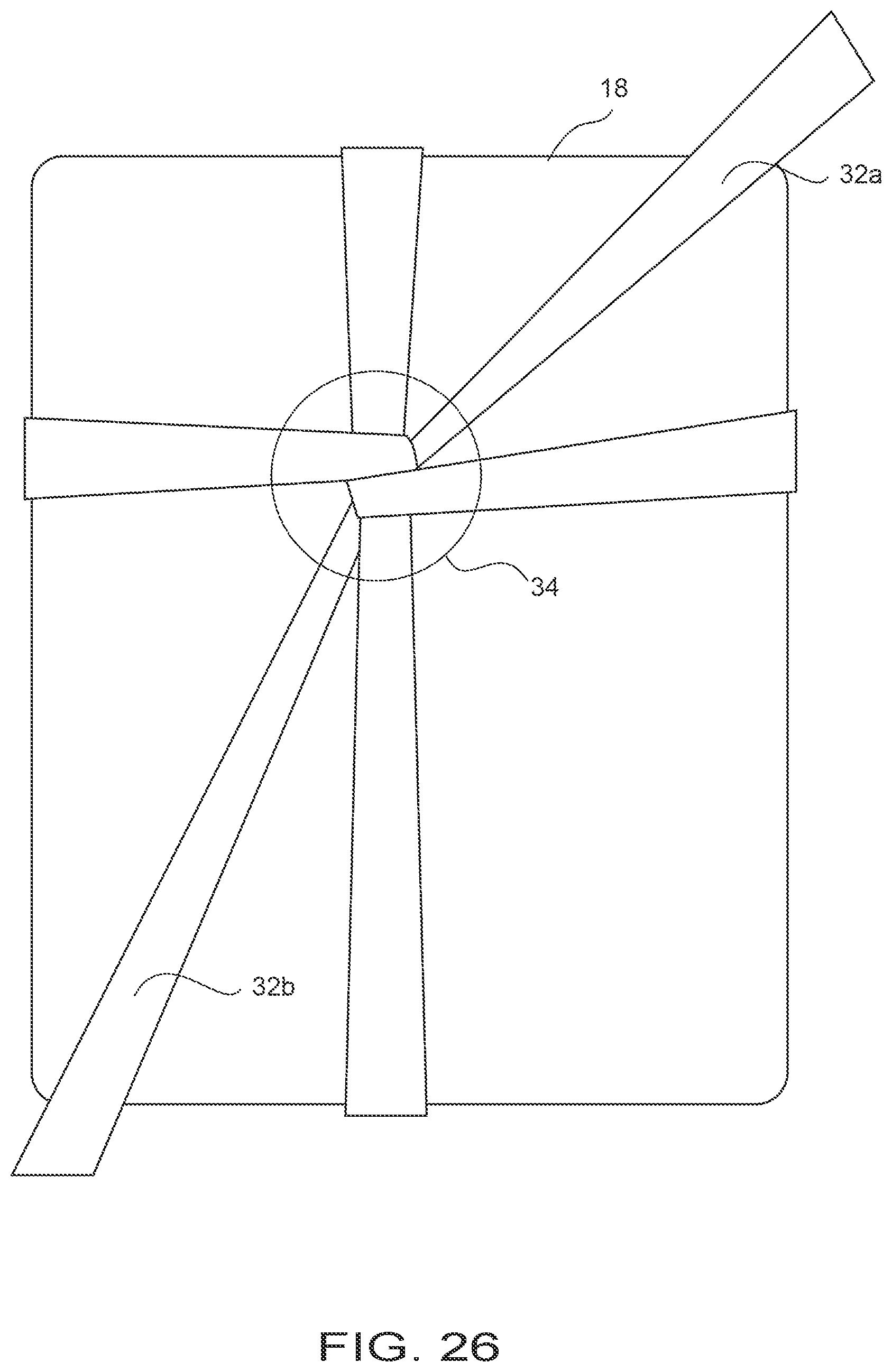 Patent US12378026 Figure 19 – Creasing tool and gift wrapping method using said creasing tool
