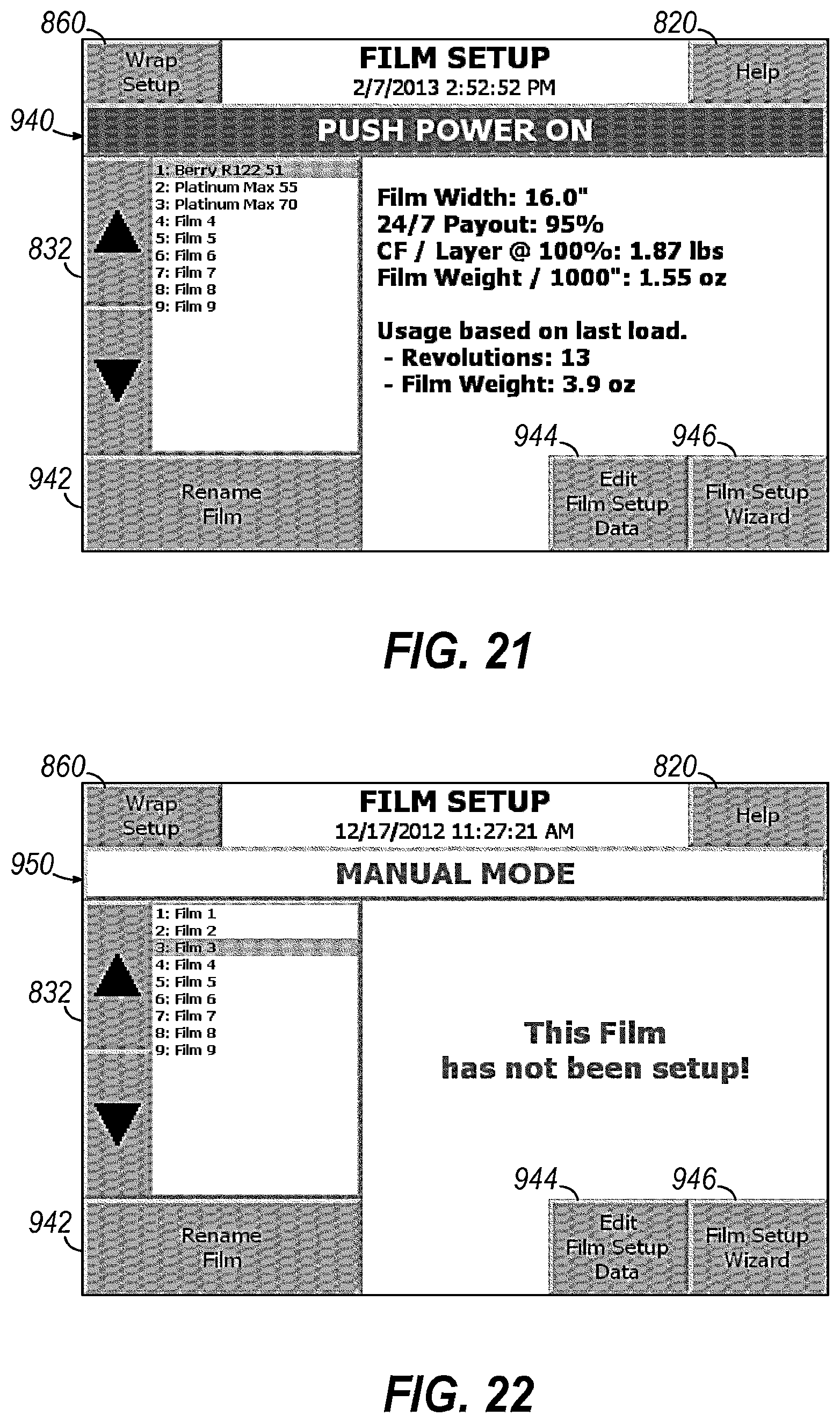 Patent US12378029 Figure 15 – Dynamic adjustment of wrap force parameter responsive to monitored wrap force and/or for film break reduction