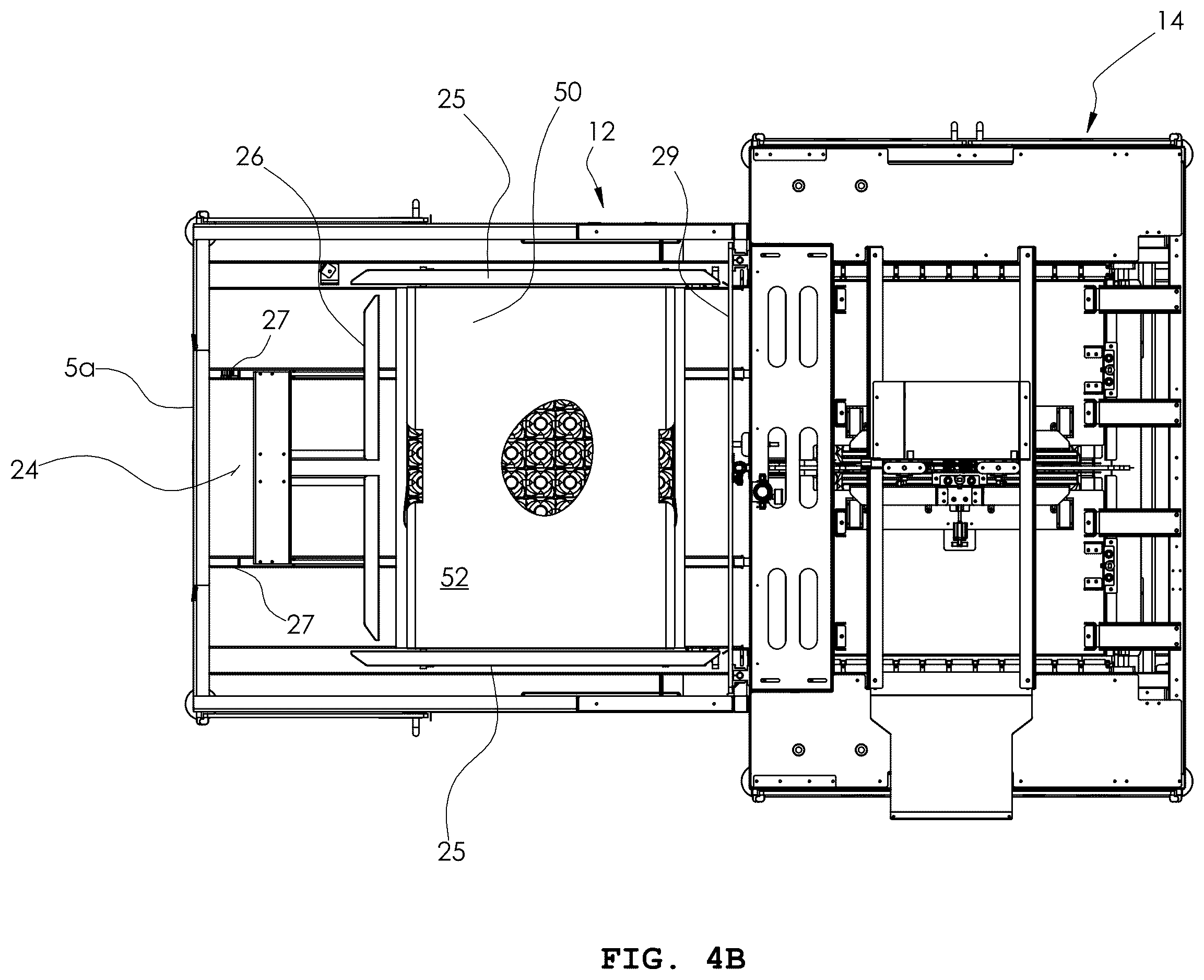 Patent US12378031 Figure 5 – Apparatus and method for debagging article arrays