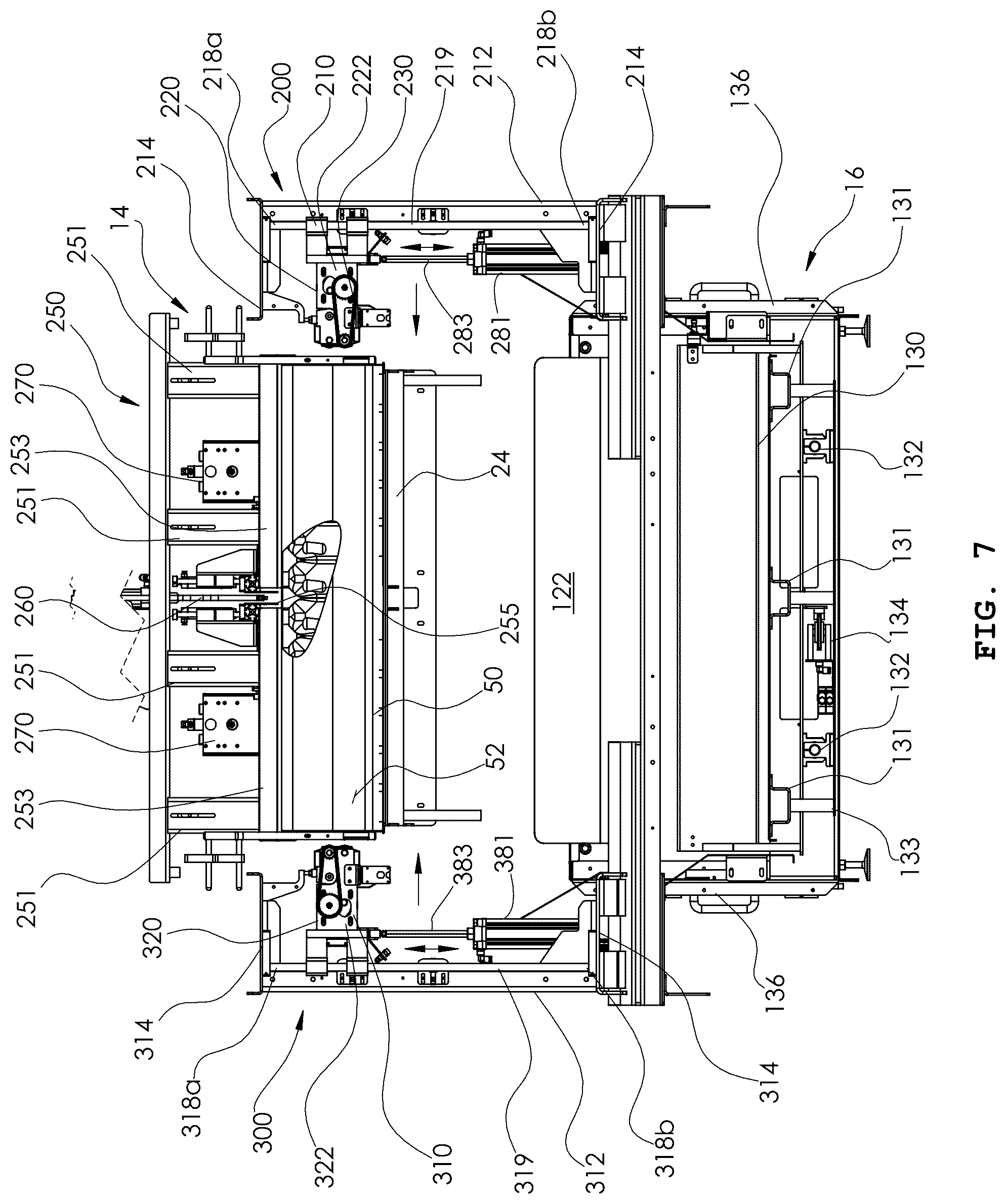 Patent US12378031 Figure 12 – Apparatus and method for debagging article arrays