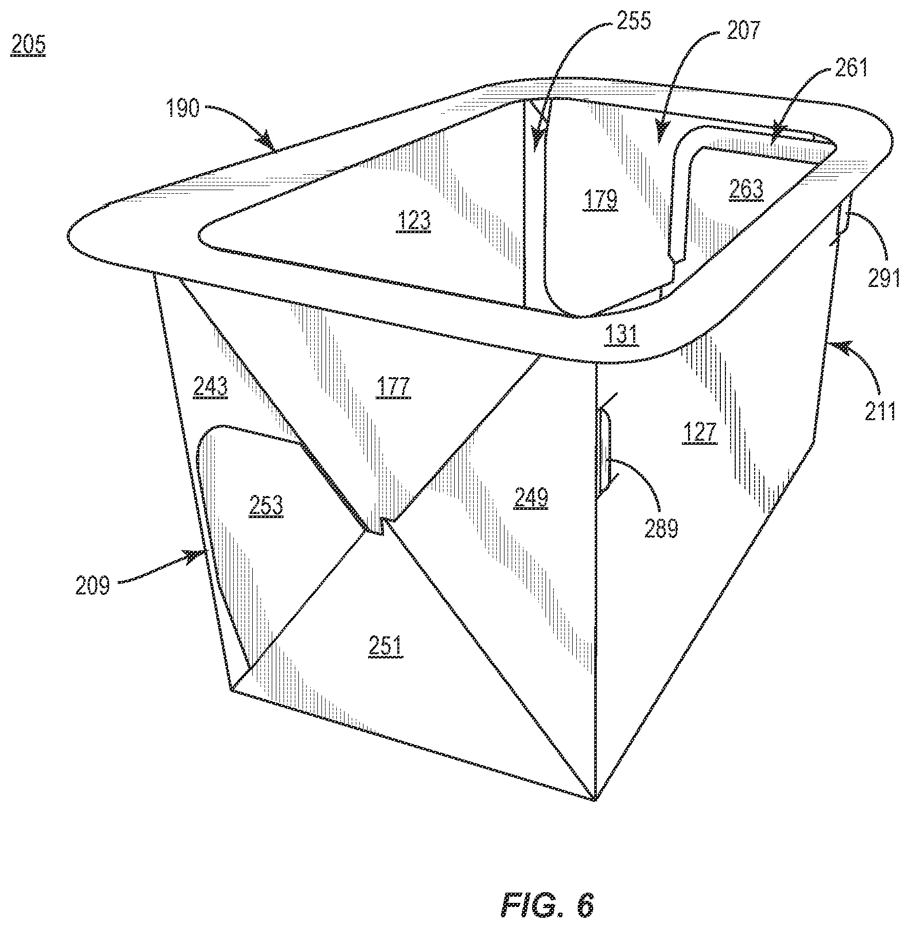 Patent US12378033 Figure 6 – Tray for food products