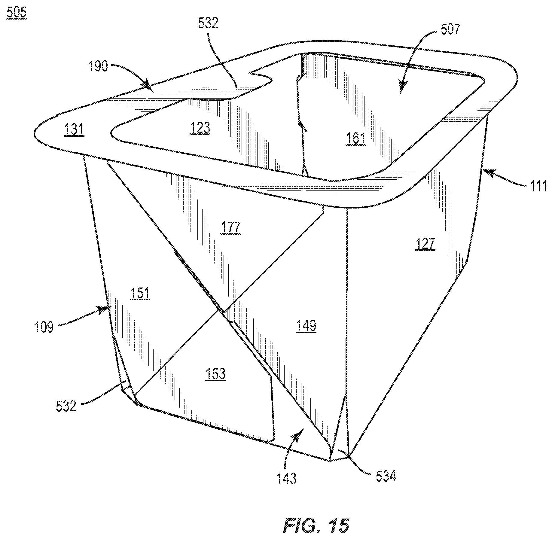 Patent US12378033 Figure 15 – Tray for food products