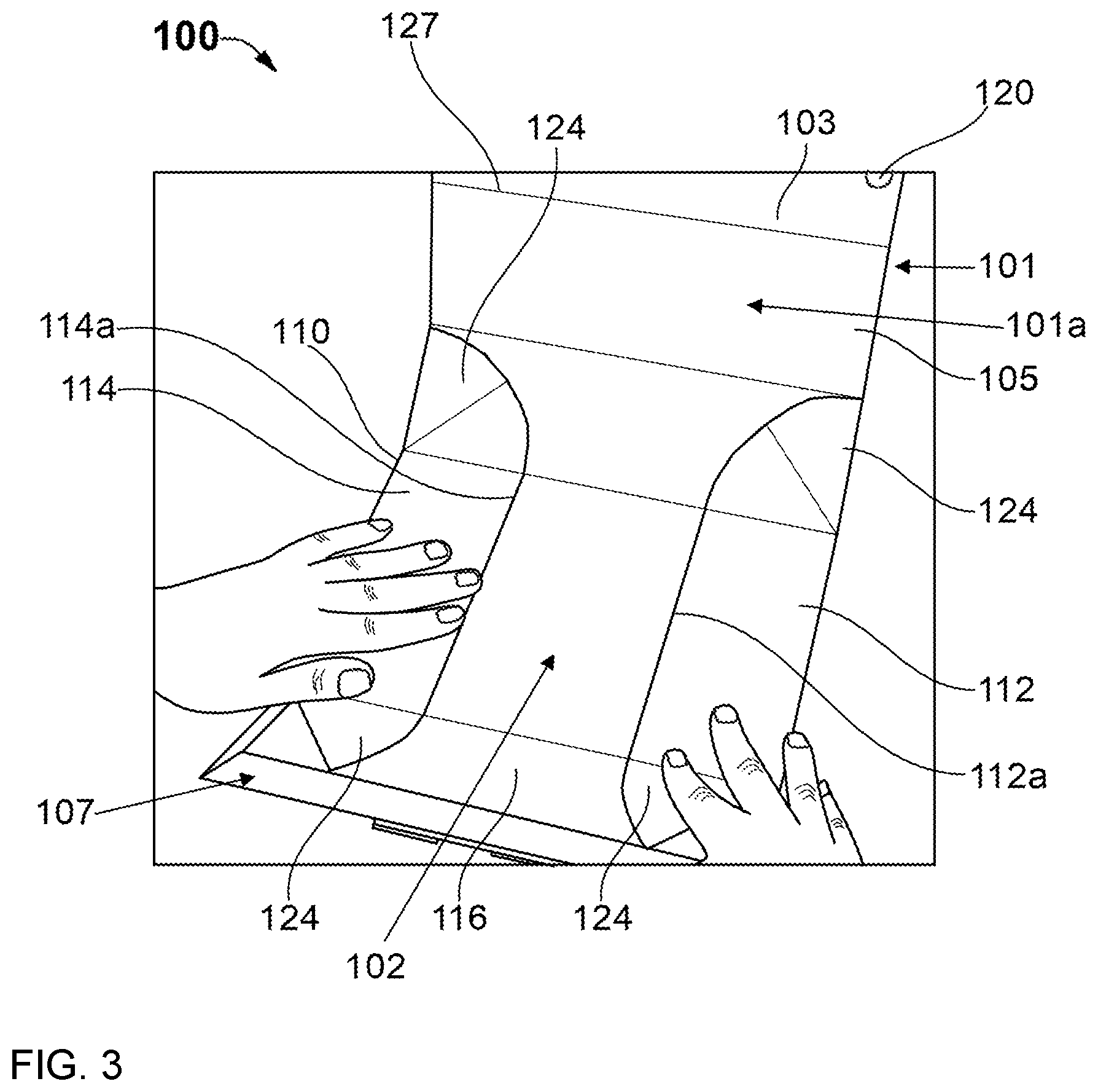 Patent US12378034 Figure 3 – Collapsible box