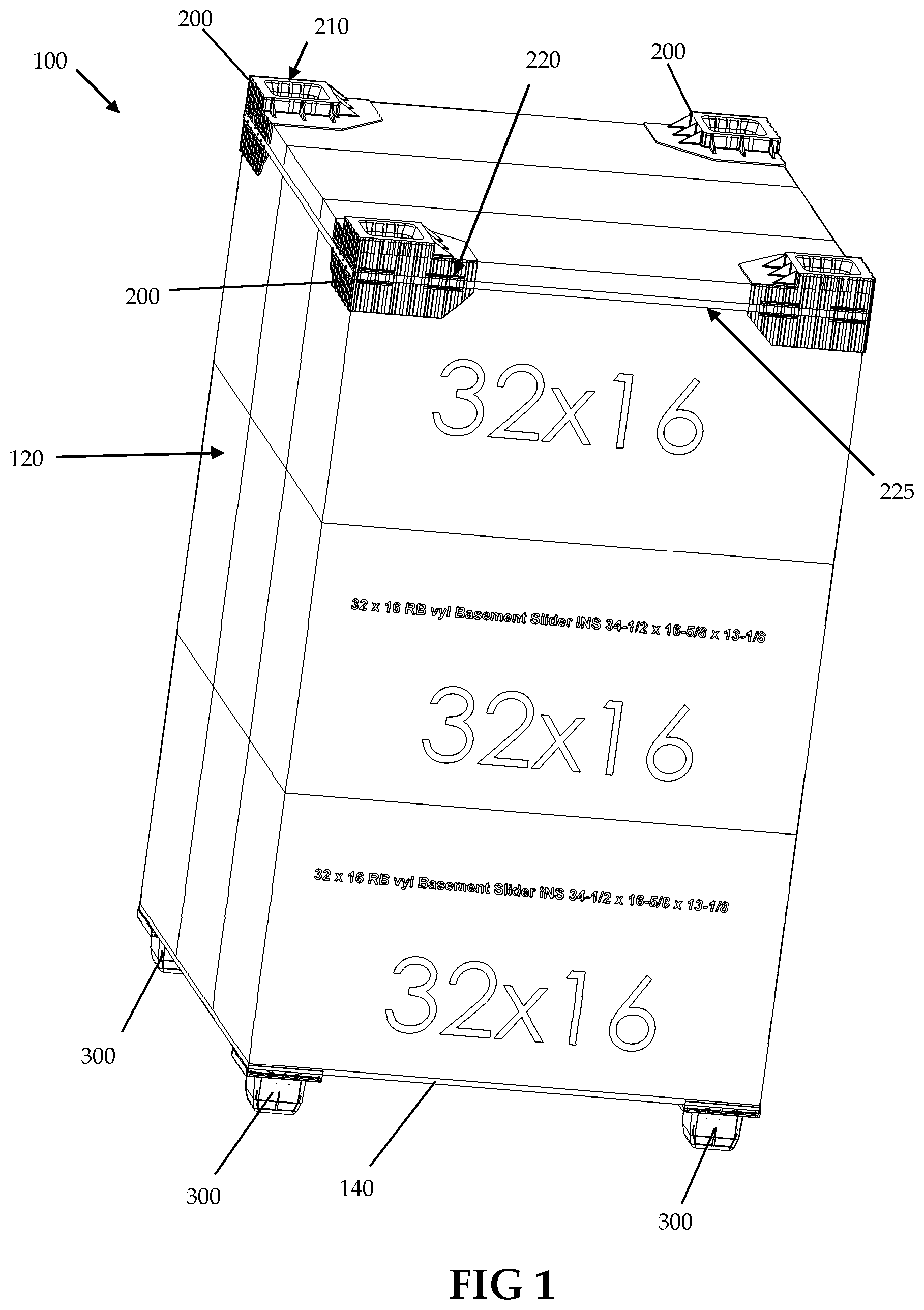 Patent US12378035 Figure 1 – Pallet system
