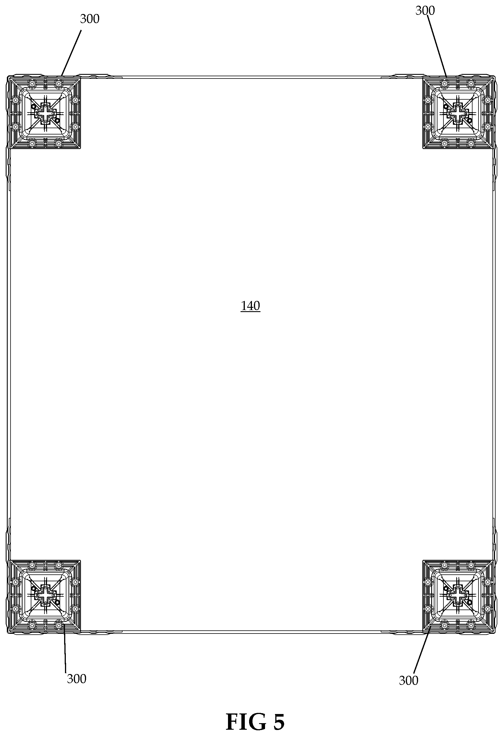 Patent US12378035 Figure 5 – Pallet system