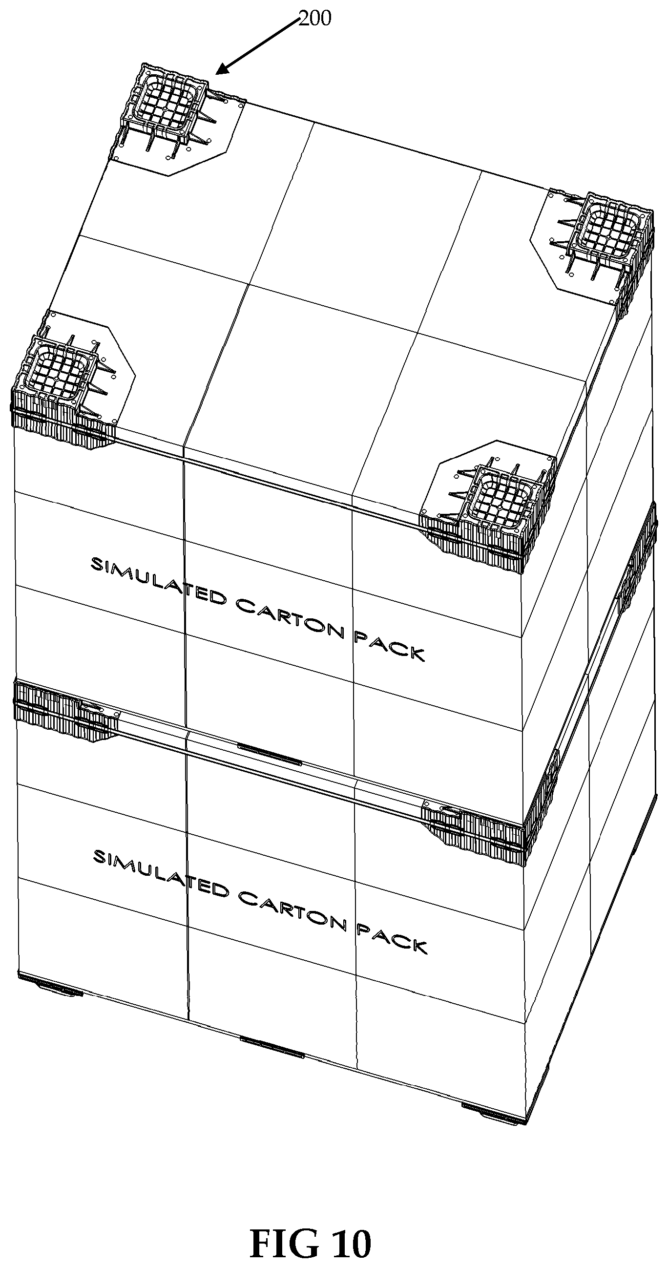 Patent US12378035 Figure 10 – Pallet system