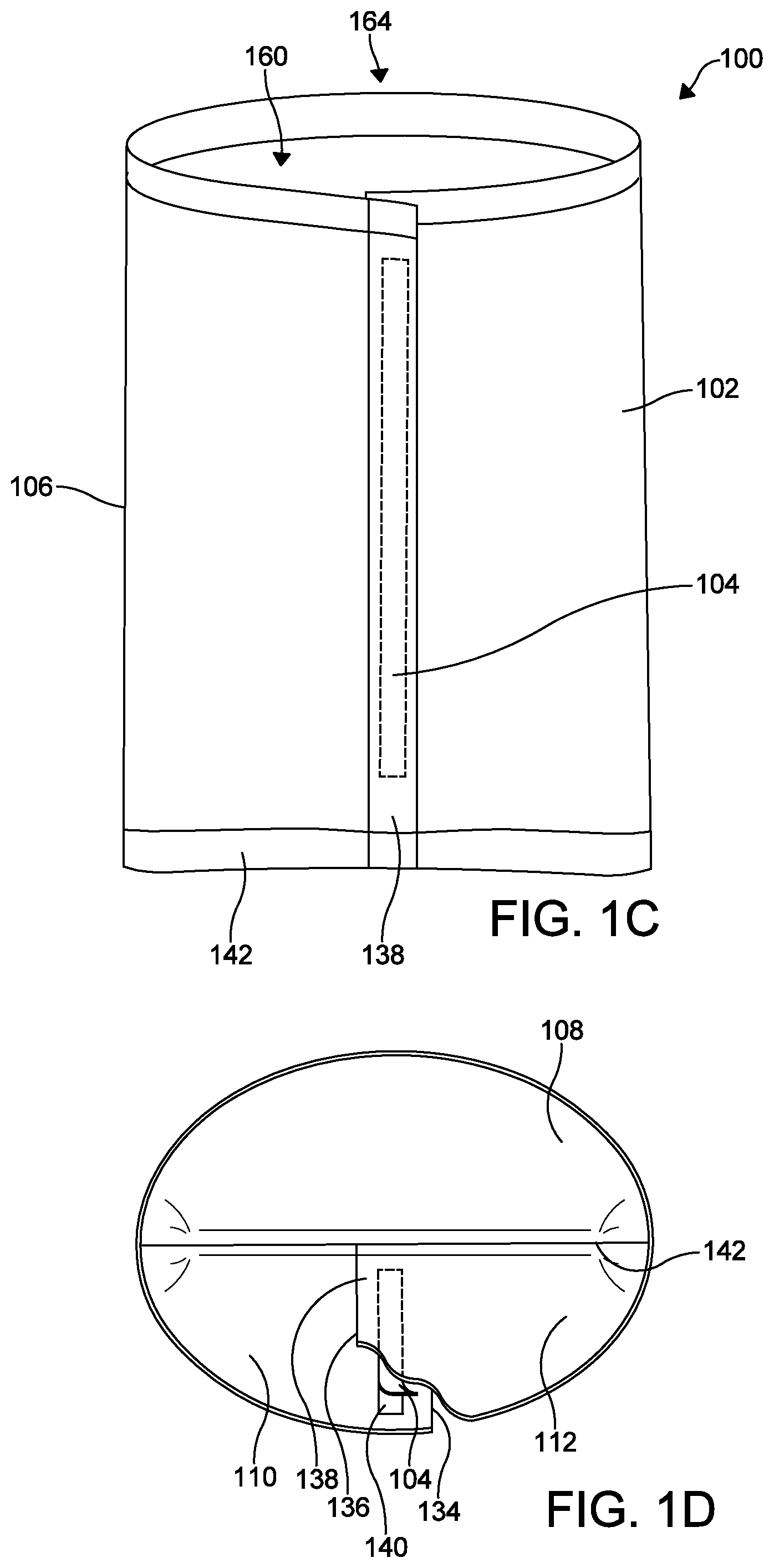 Patent US12378038 Figure 2 – Resealable bag with inelastic deformable polymer