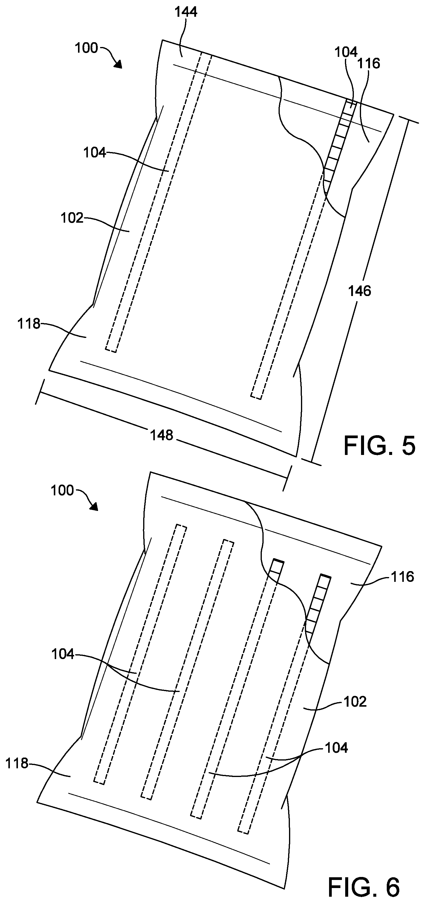 Patent US12378038 Figure 4 – Resealable bag with inelastic deformable polymer