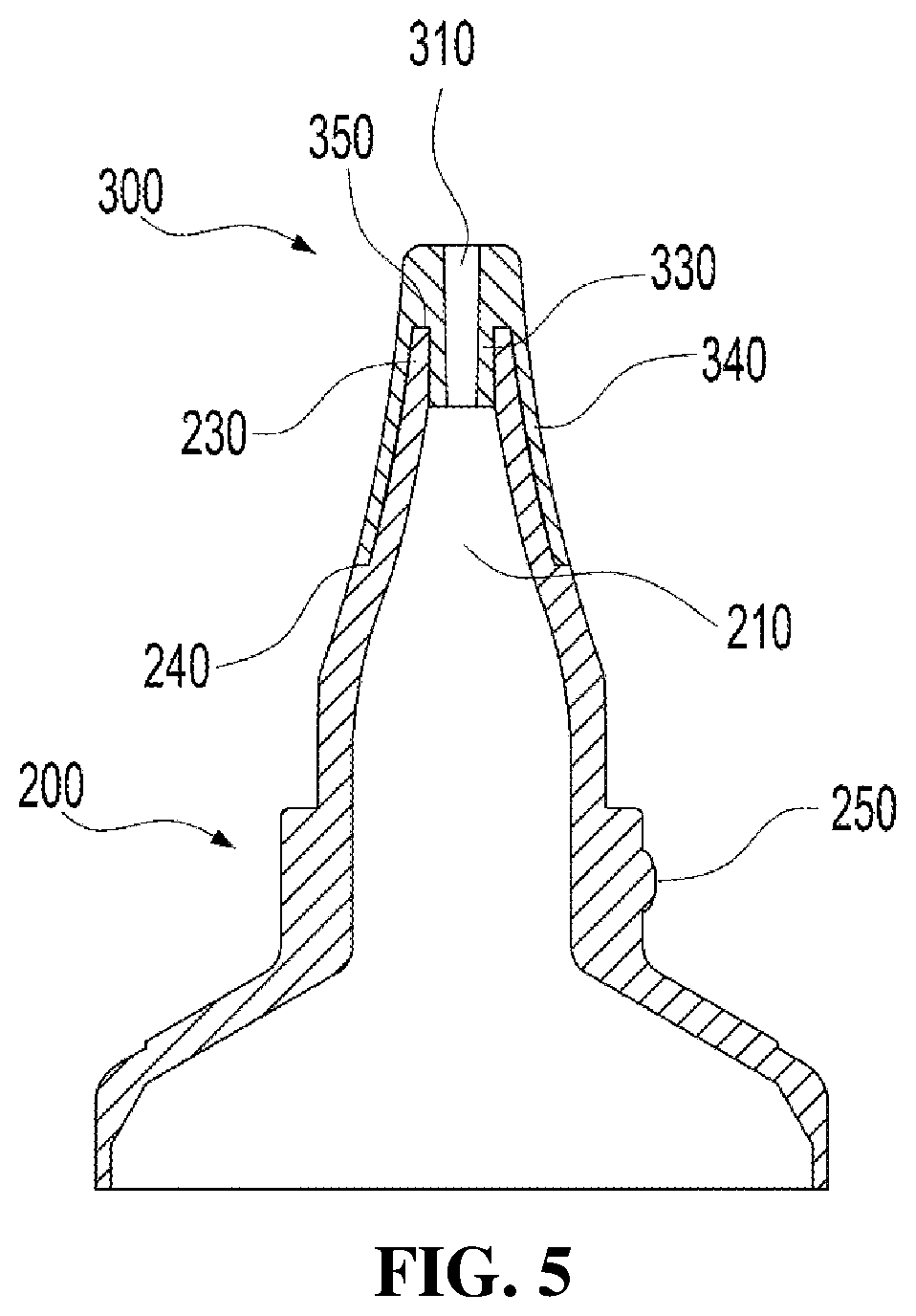 Patent US12378039 Figure 5 – Container