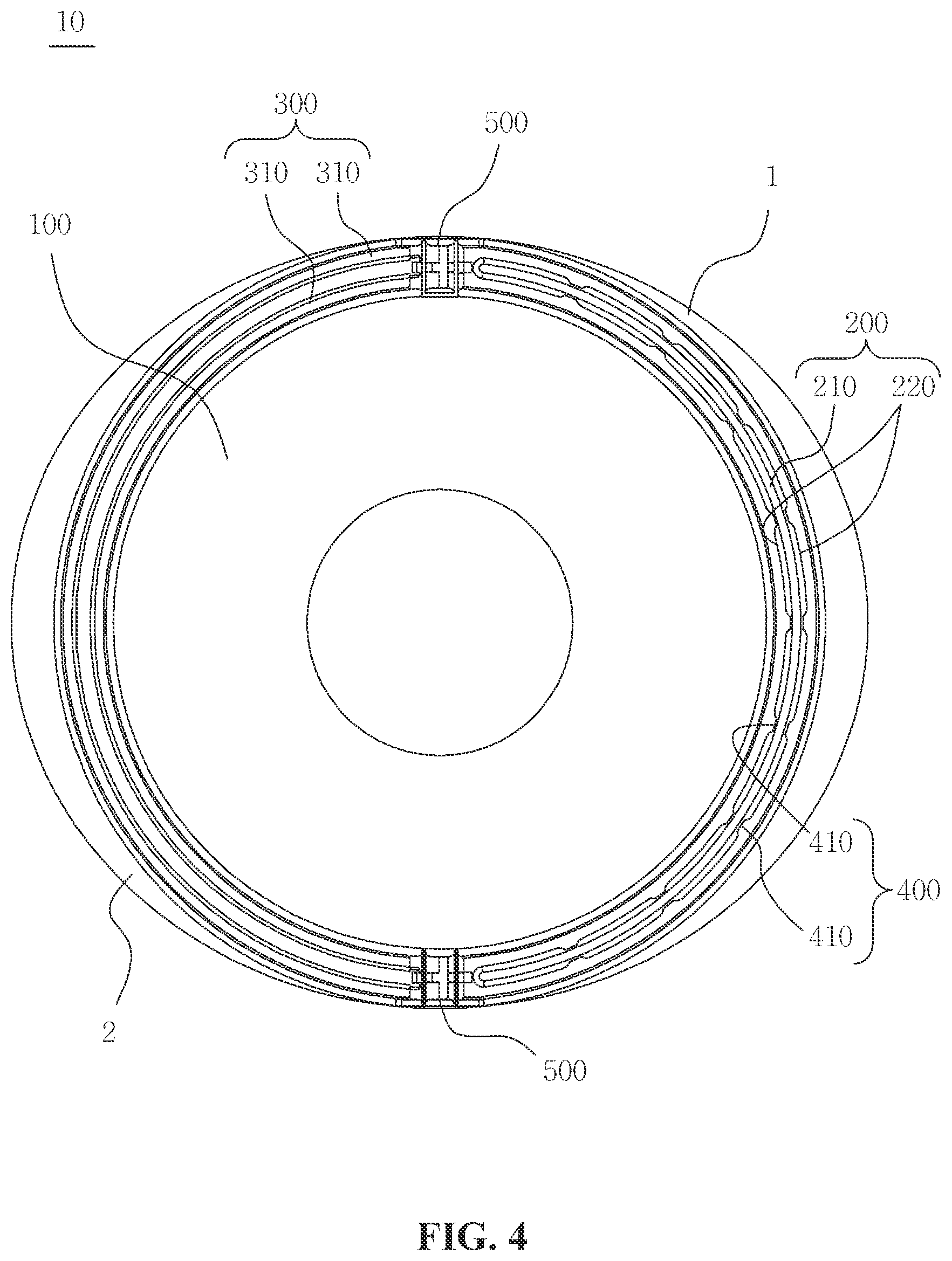 Patent US12378040 Figure 4 – Press-fit structure and food packaging wrap using same