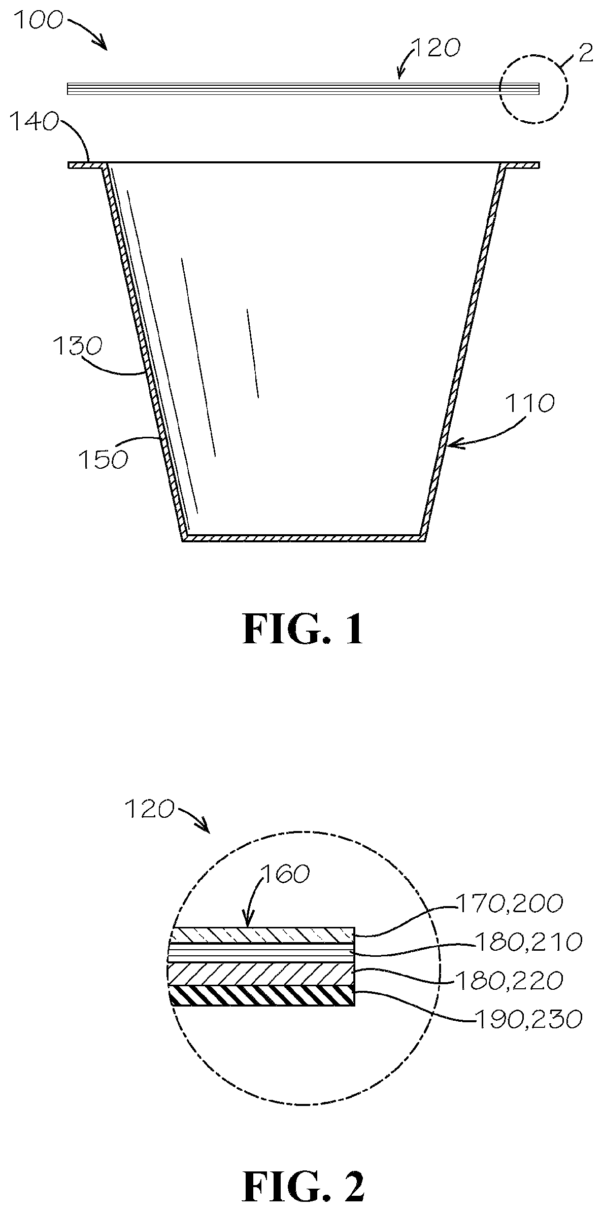 Patent US12378047 Figure 1 – Ventable package for food and beverages