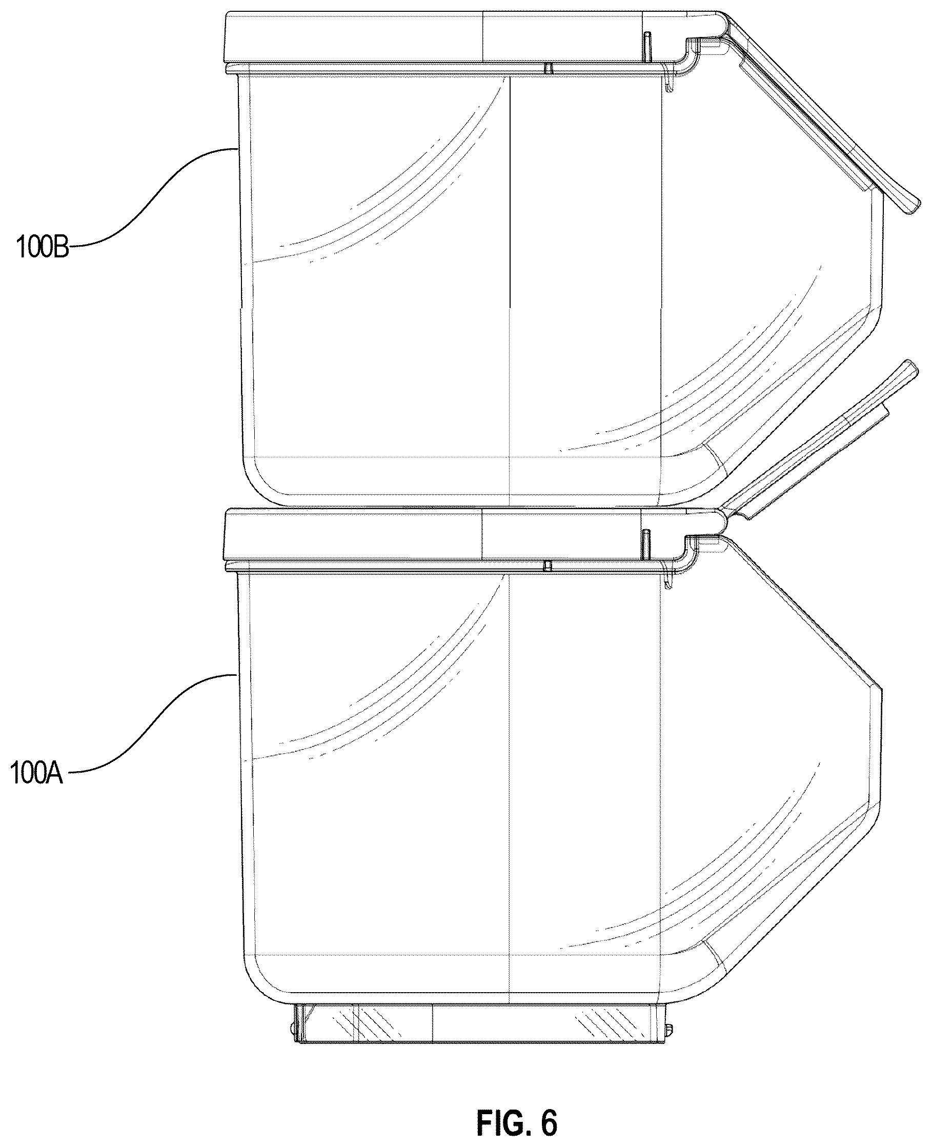 Patent US12378048 Figure 13 – Systems and devices for a container with a self-leveling lid