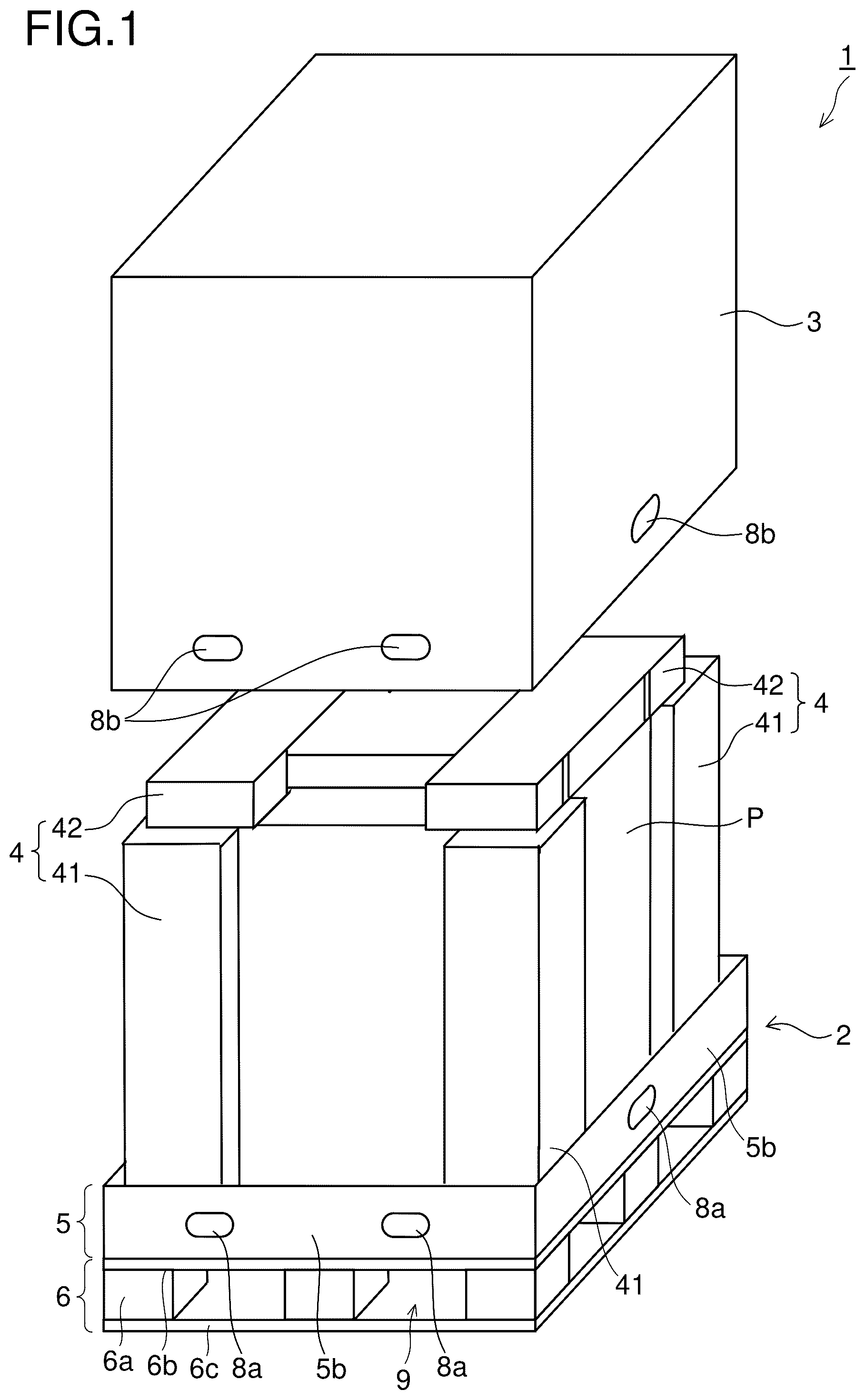 Patent US12378050 — Packing container — Figure 1