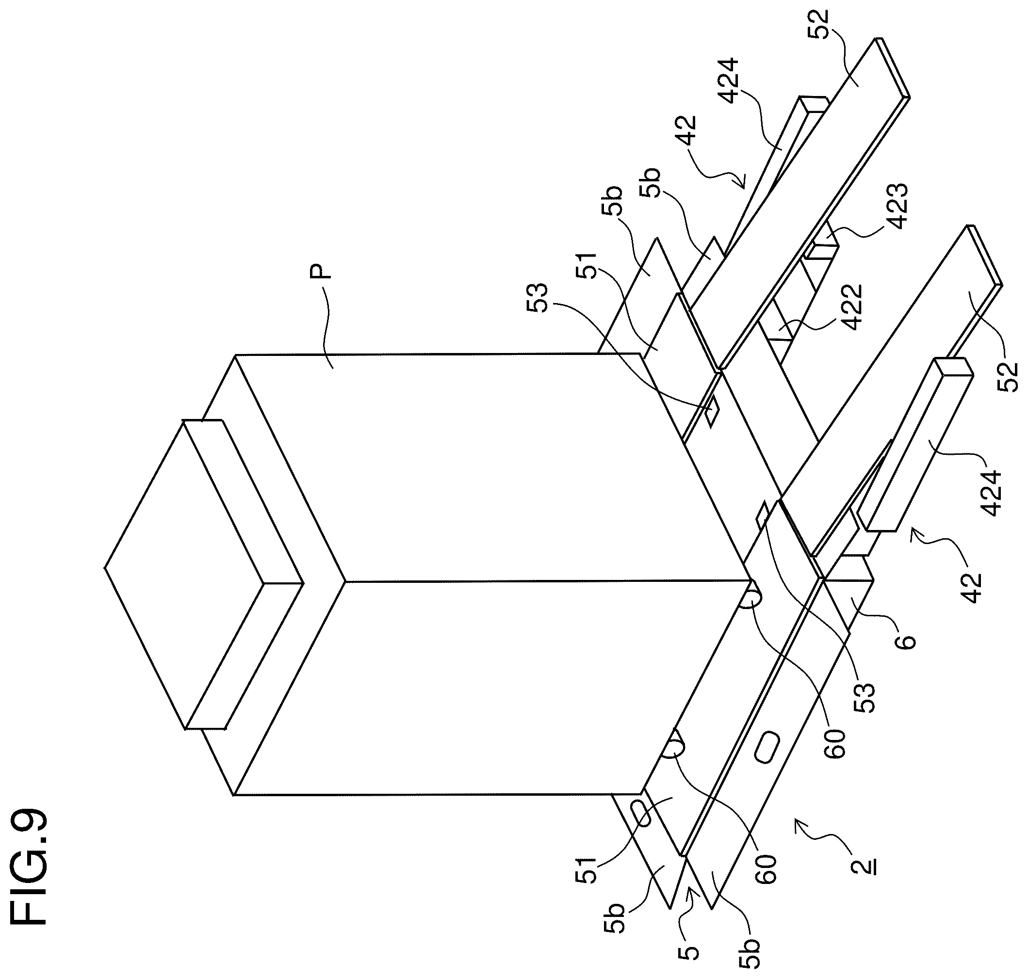 Patent US12378050 Figure 6 – Packing container