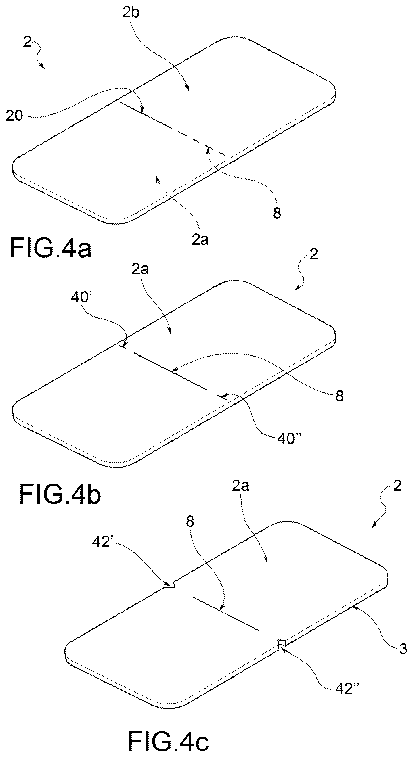 Patent US12378054 Figure 3 – Sealed single-dose package with break opening
