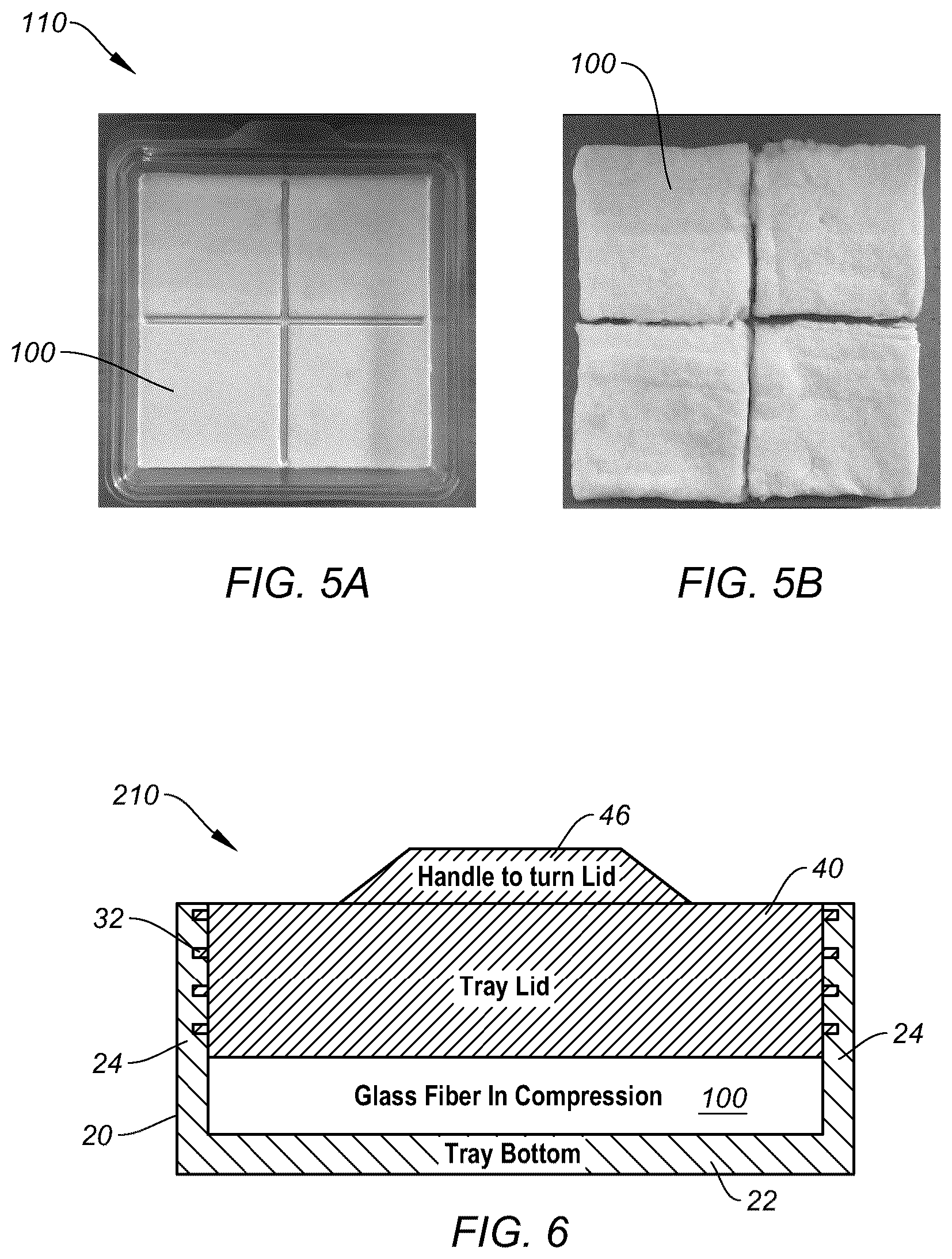 Patent US12378055 Figure 3 – Protective packaging structure for compressible materials