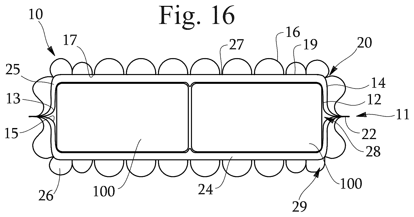 Patent US12378056 Figure 12 – Shaped flexible shipping package and method of making