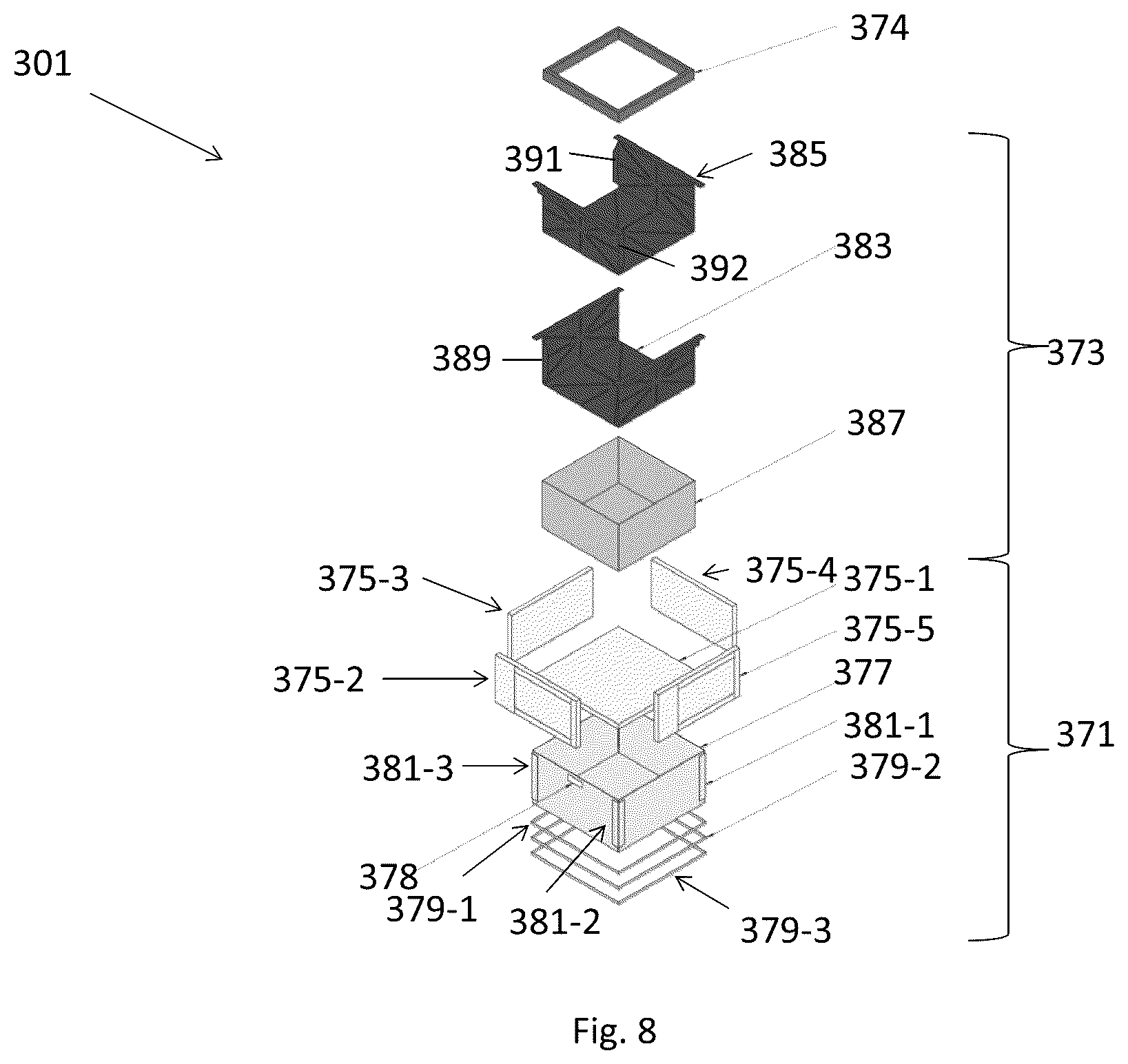 Patent US12378057 Figure 8 – Shipping system for storing and/or transporting temperature-sensitive materials