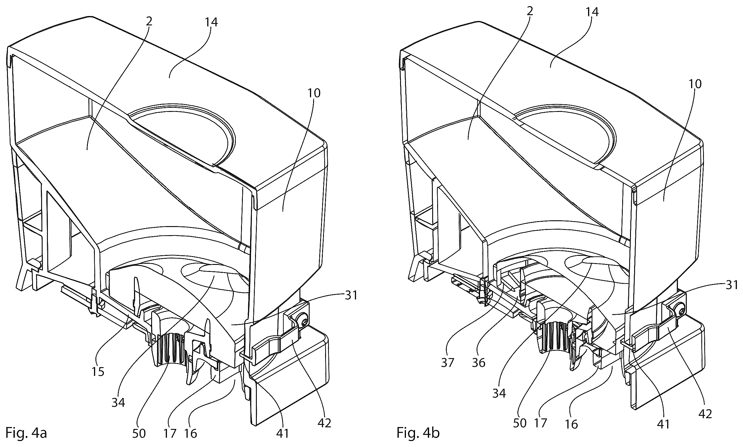 Patent US12378059 Figure 3 – Storage container for a storage and dispensing station