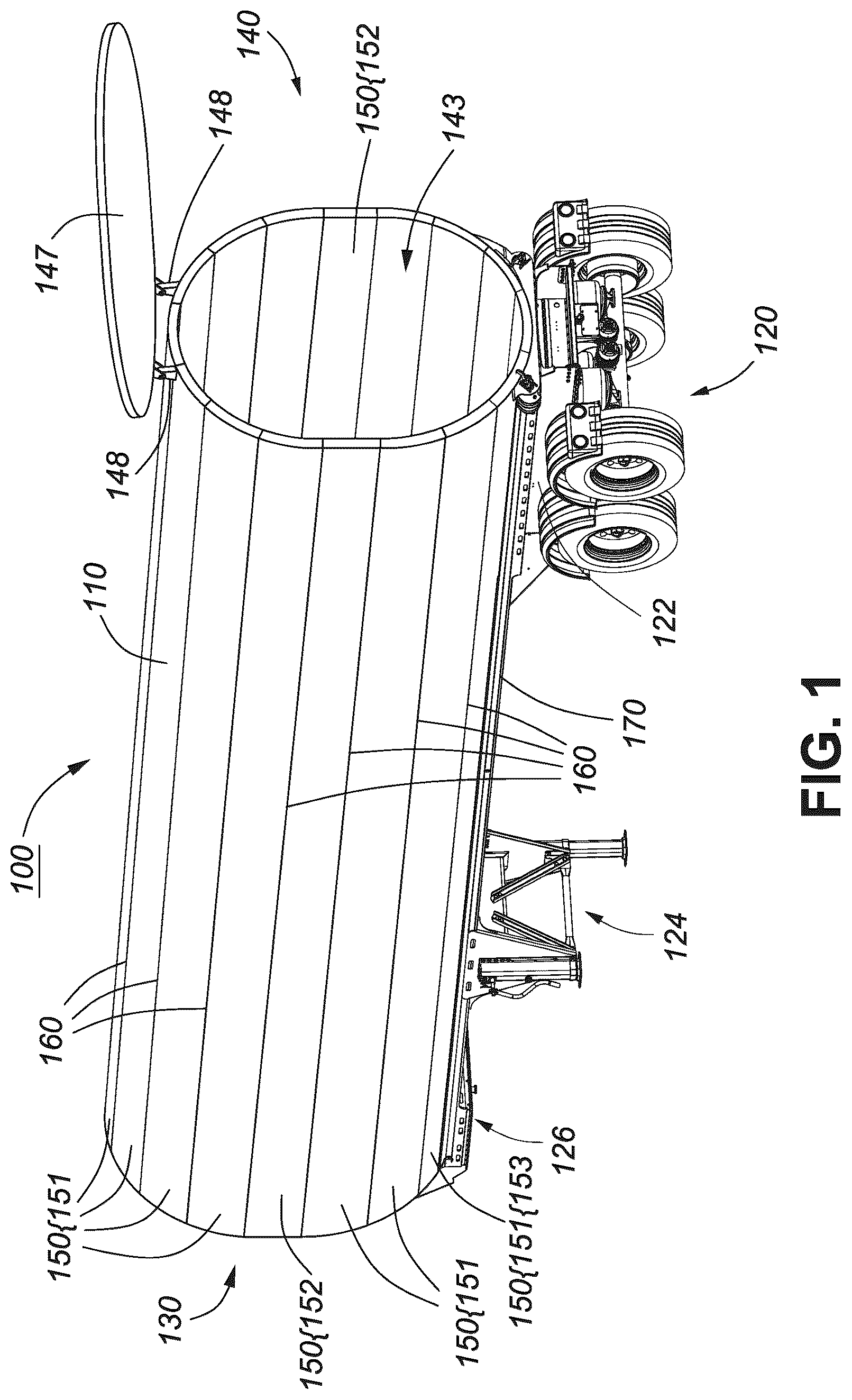 Patent US12378064 Figure 1 – Quasi-cylindrical cargo container and construction