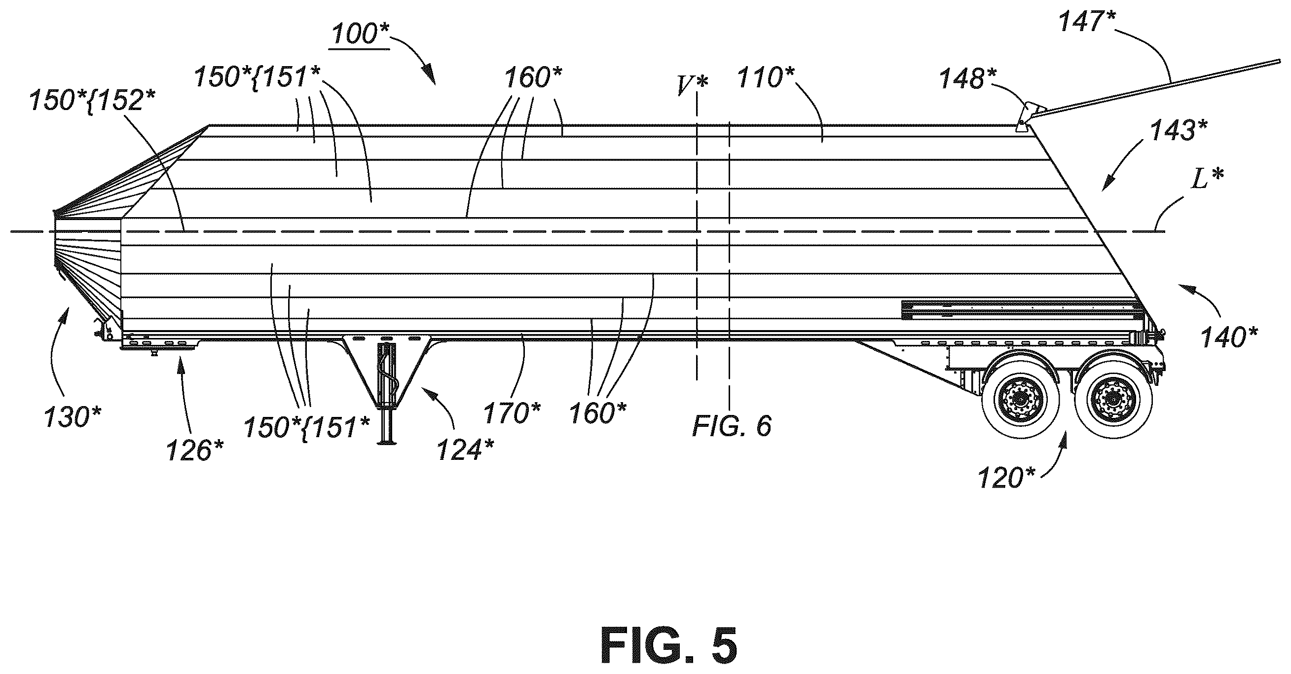 Patent US12378064 Figure 5 – Quasi-cylindrical cargo container and construction