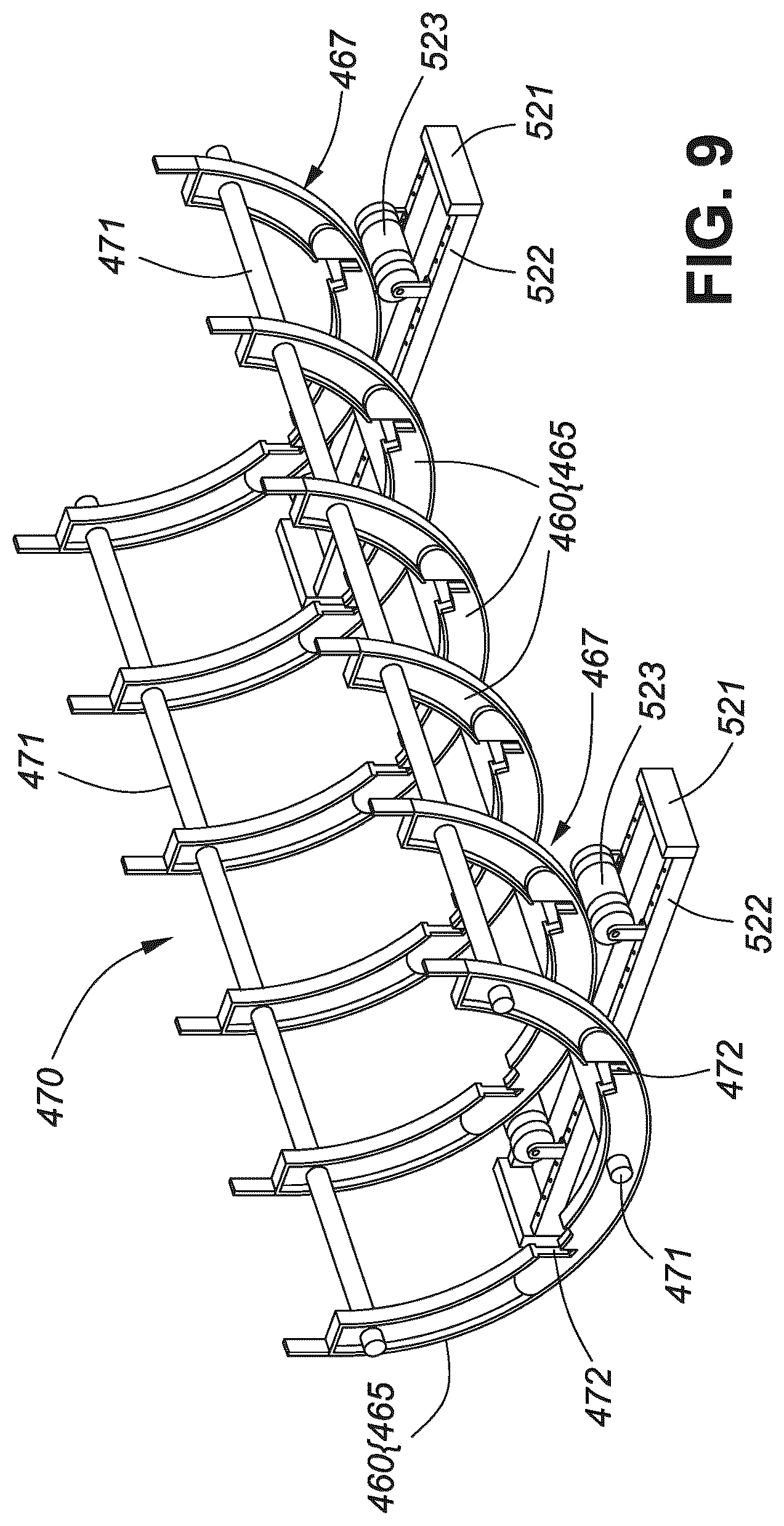 Patent US12378064 Figure 10 – Quasi-cylindrical cargo container and construction