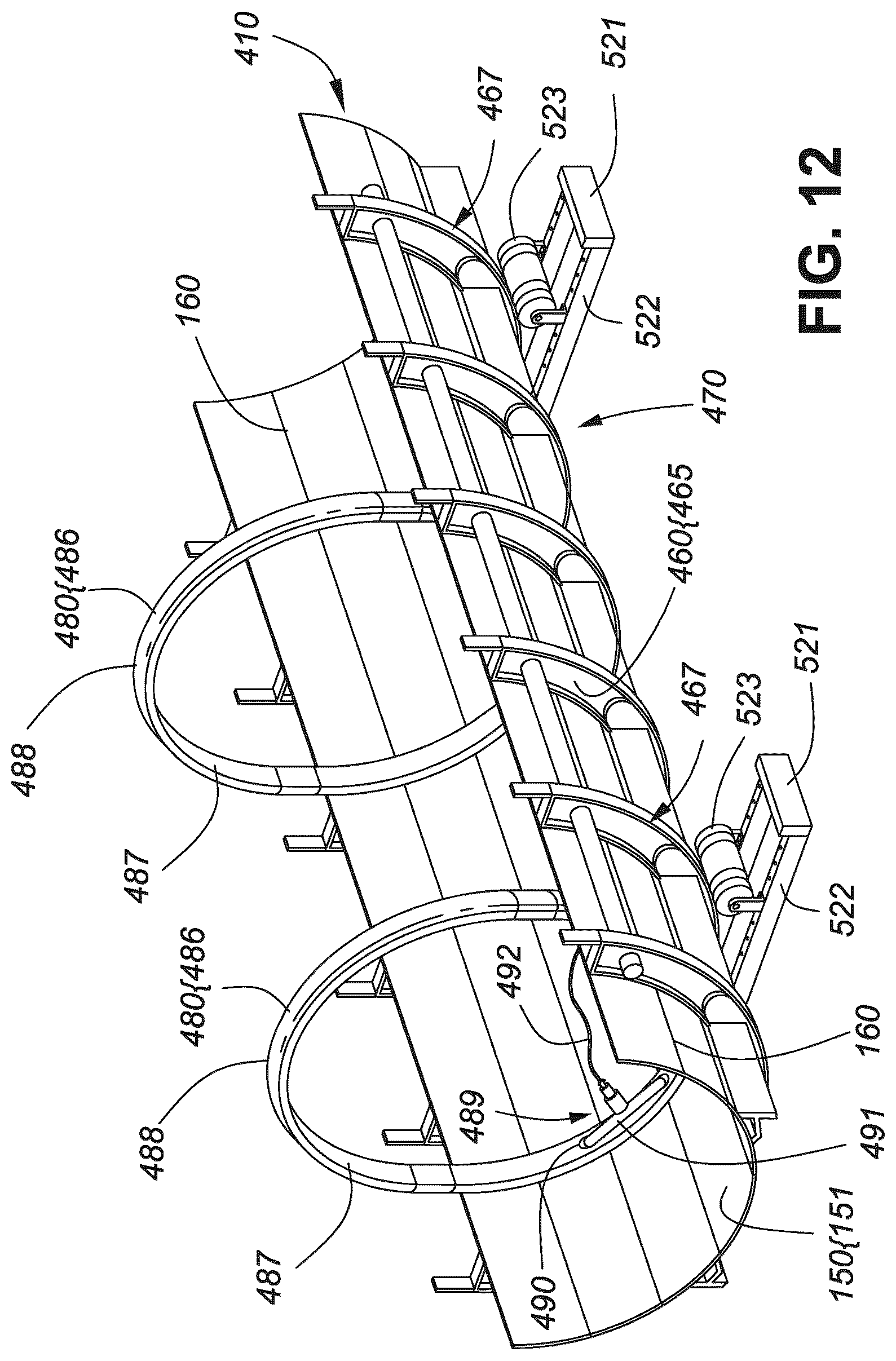 Patent US12378064 Figure 13 – Quasi-cylindrical cargo container and construction