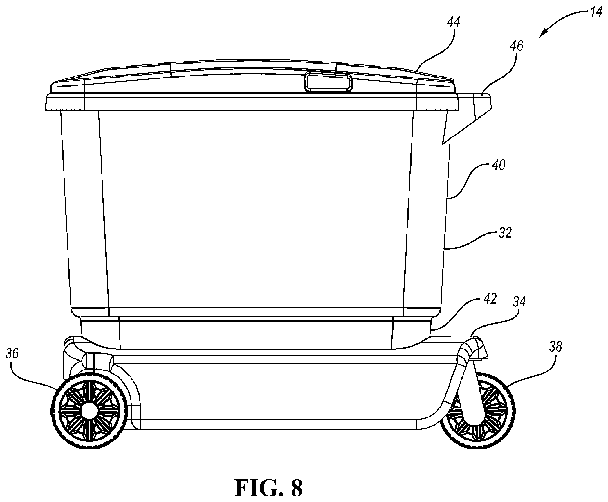 Patent US12378065 Figure 8 – Commercial container cartridge system
