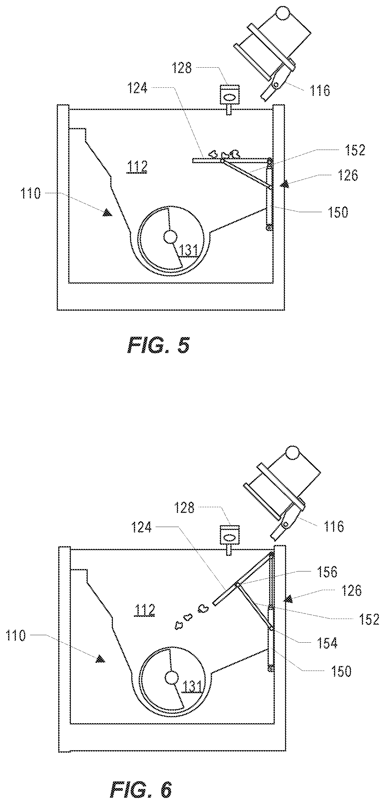 Patent US12378068 Figure 5 – Refuse collection with auger and contamination detection panel