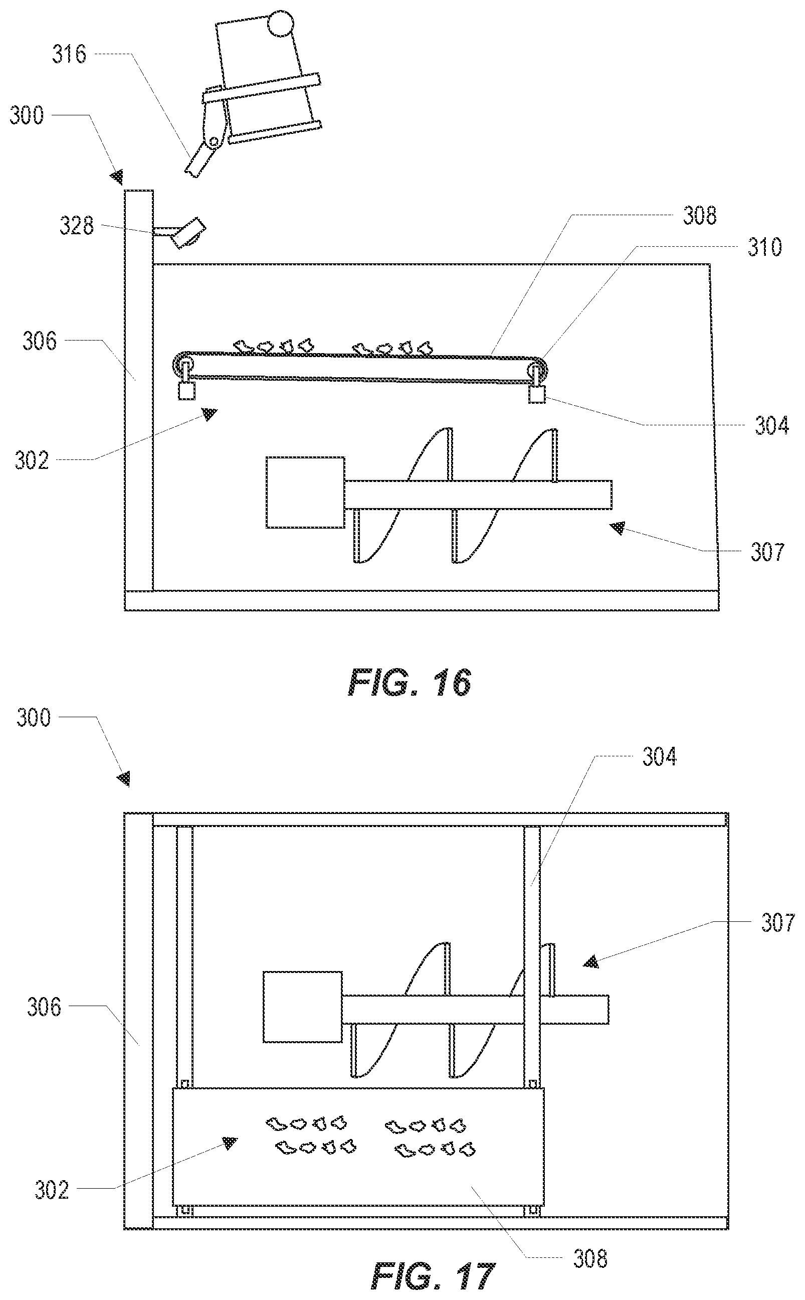 Patent US12378068 Figure 12 – Refuse collection with auger and contamination detection panel