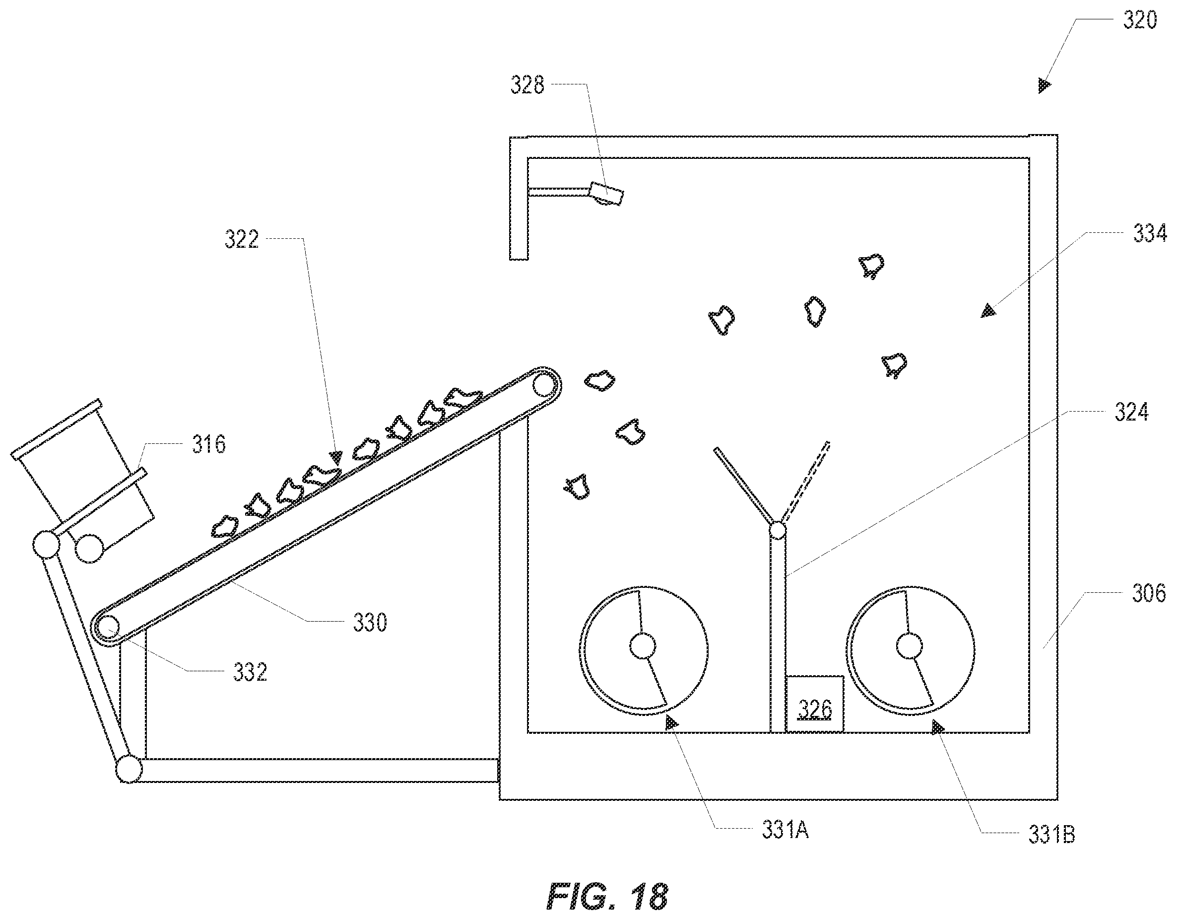 Patent US12378068 Figure 13 – Refuse collection with auger and contamination detection panel