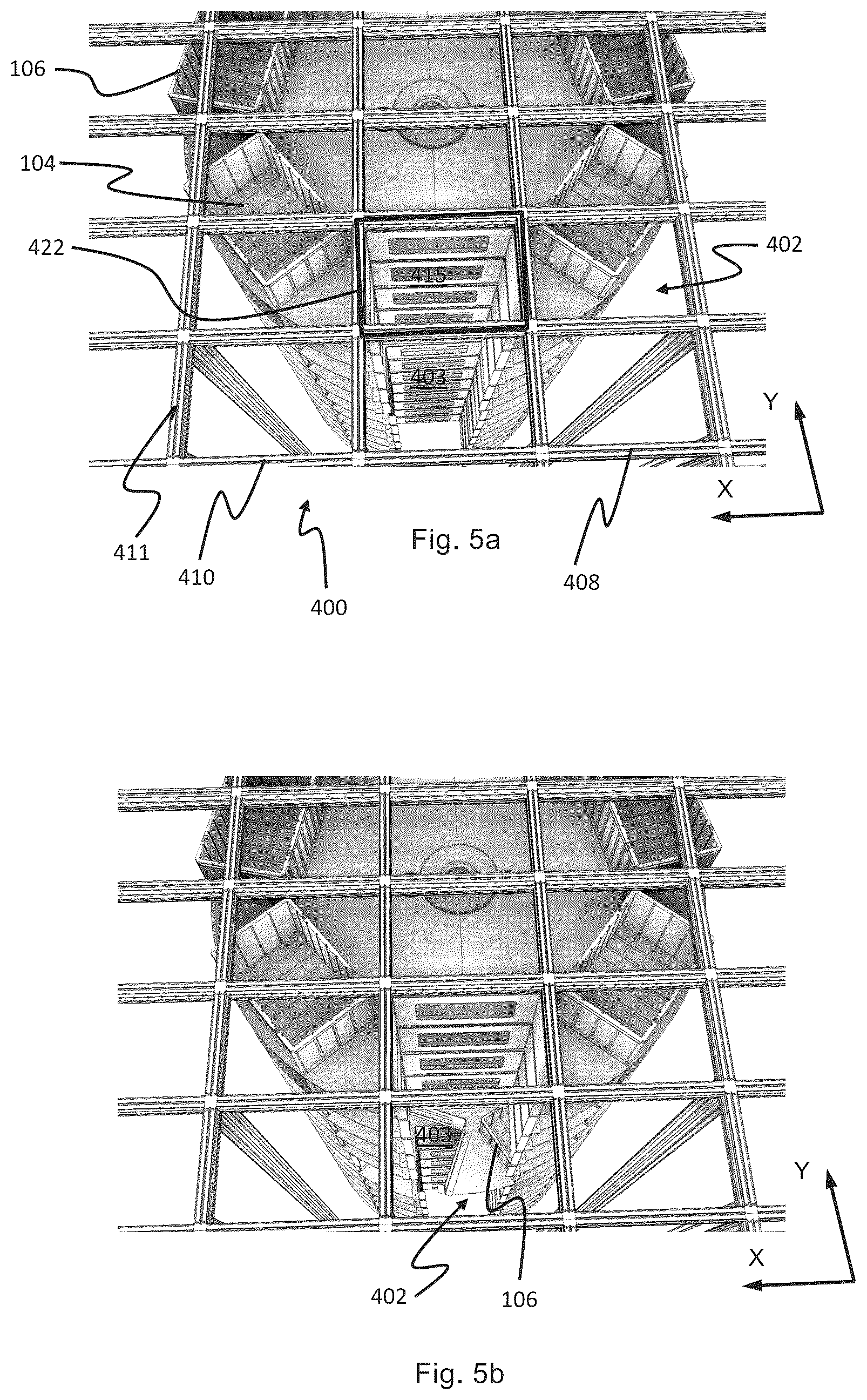 Patent US12378069 Figure 4 – Automated storage tower with carousel