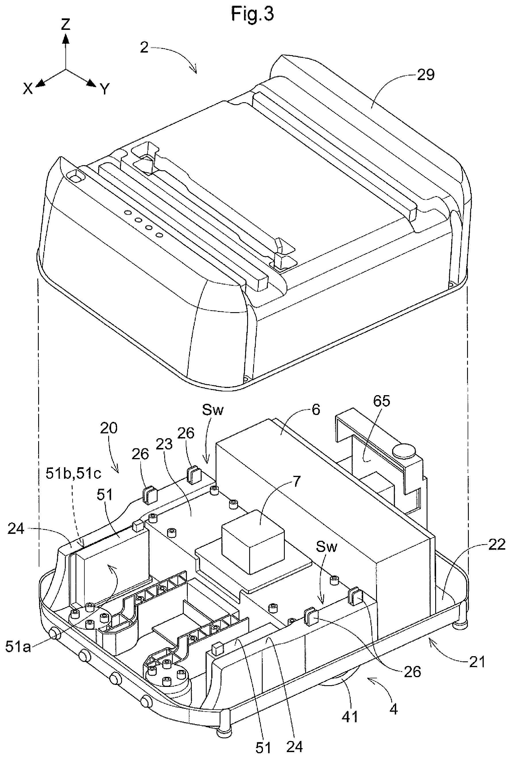 Patent US12378073 Figure 2 – Article transport vehicle
