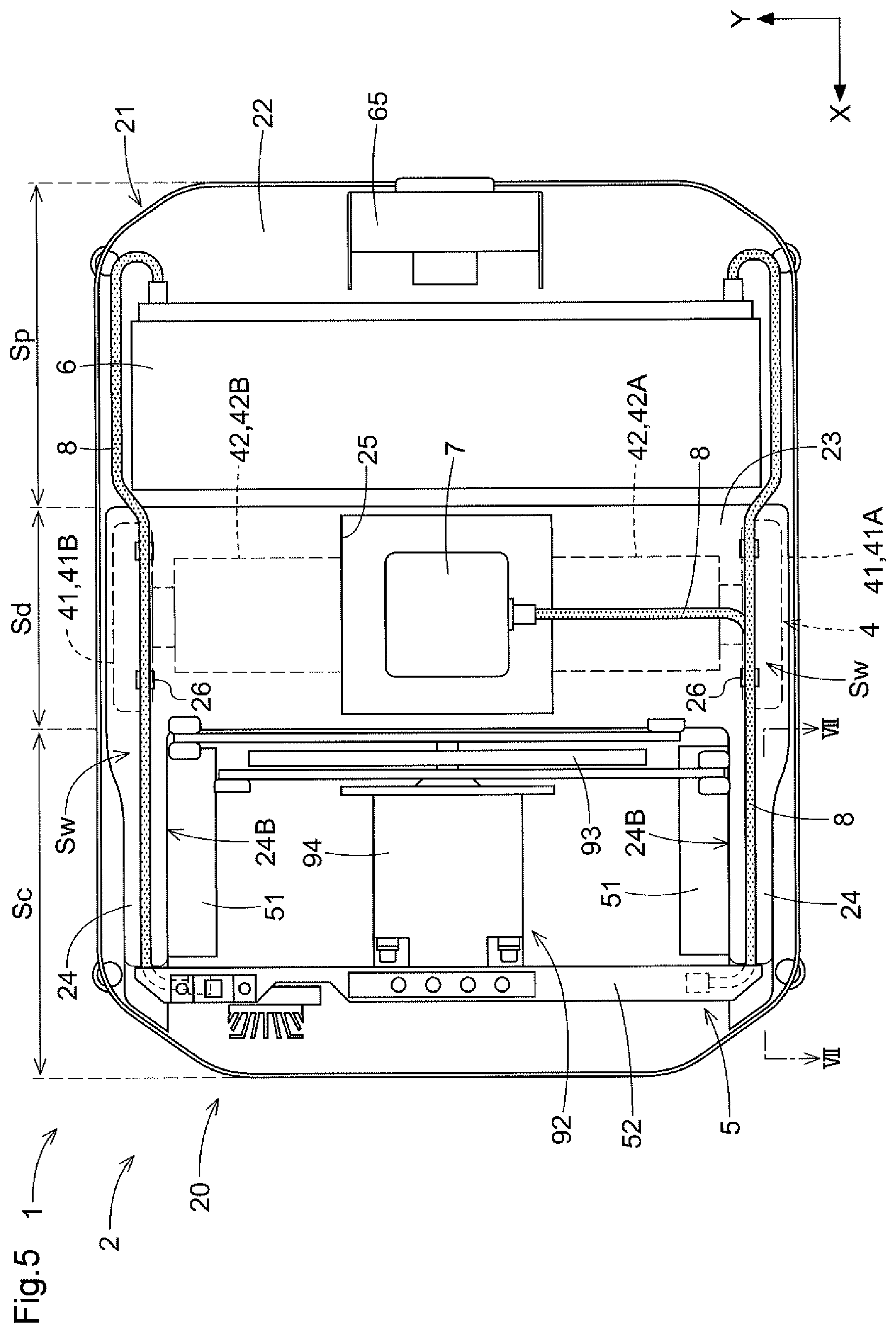 Patent US12378073 Figure 4 – Article transport vehicle