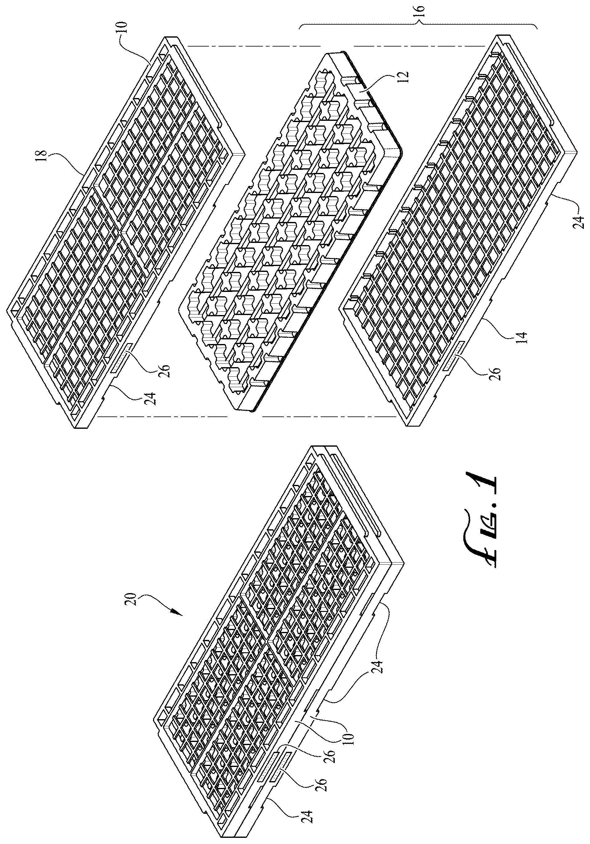 Patent US12378074 Figure 1 – Tray exchange and dispositioning systems, methods, and apparatuses