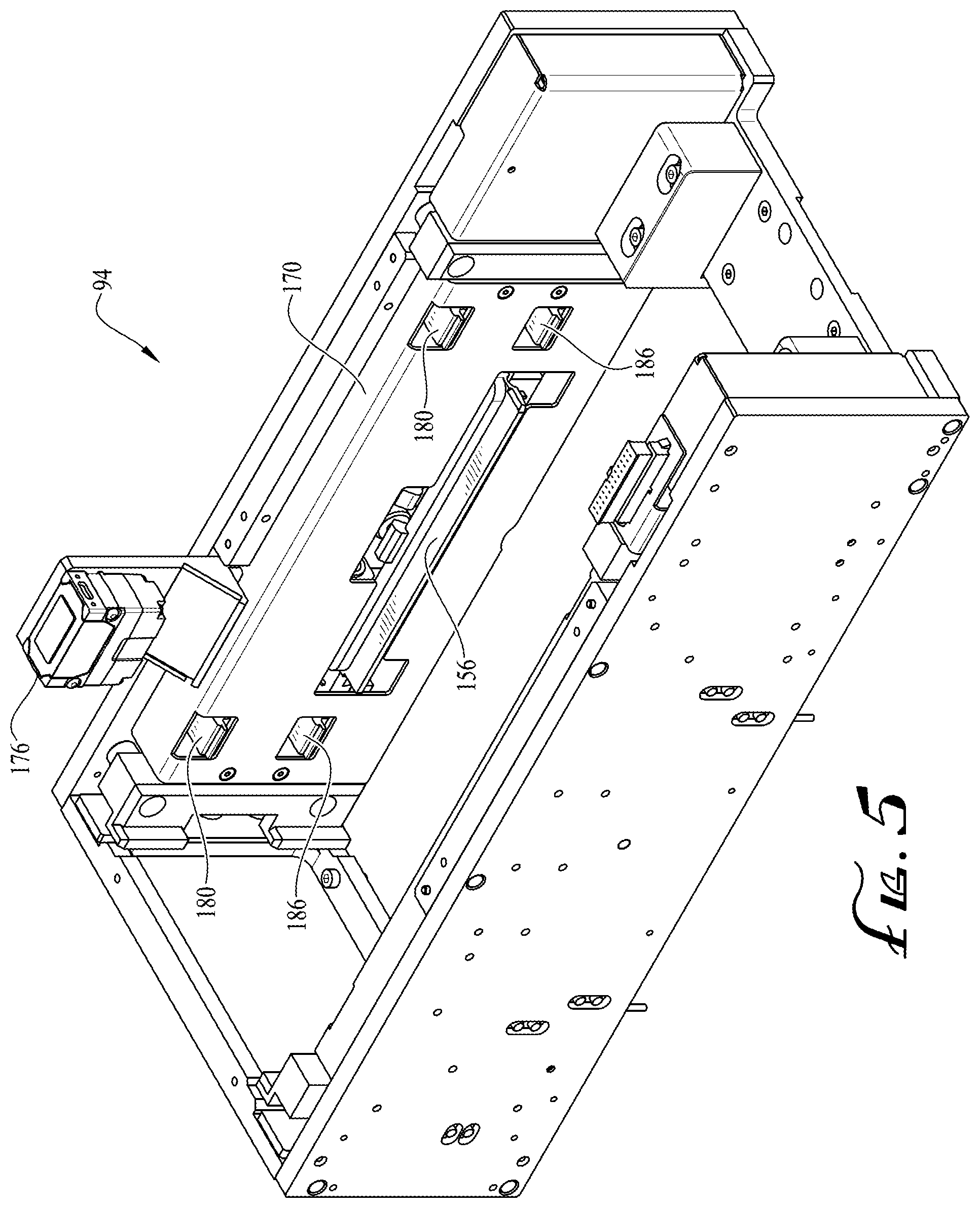 Patent US12378074 Figure 5 – Tray exchange and dispositioning systems, methods, and apparatuses