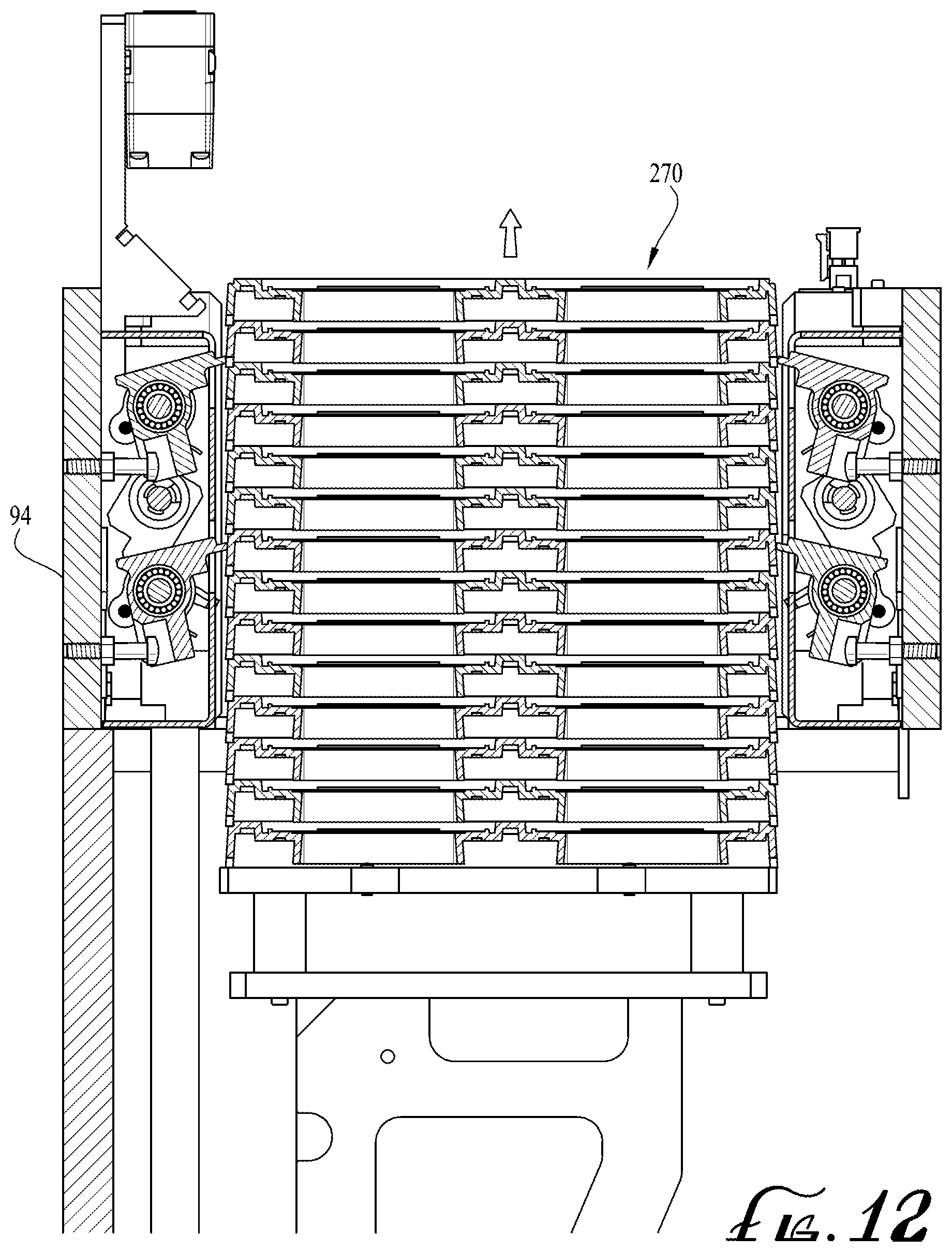 Patent US12378074 Figure 9 – Tray exchange and dispositioning systems, methods, and apparatuses