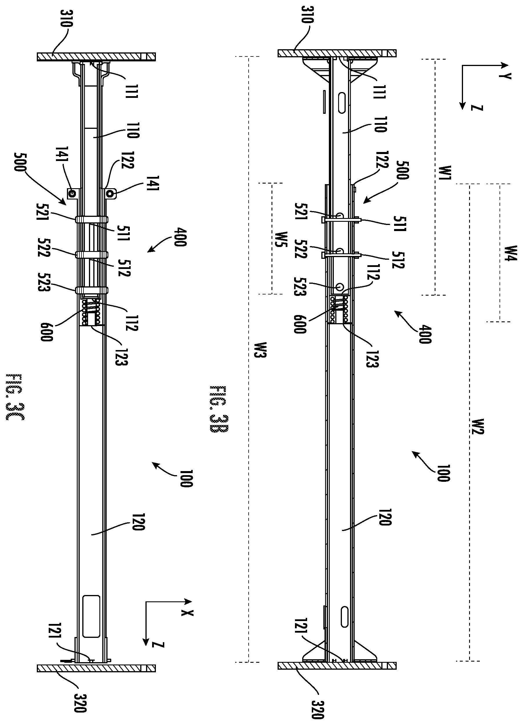 Patent US12378075 Figure 4 – Carriage lift assembly for materials handling and storage systems
