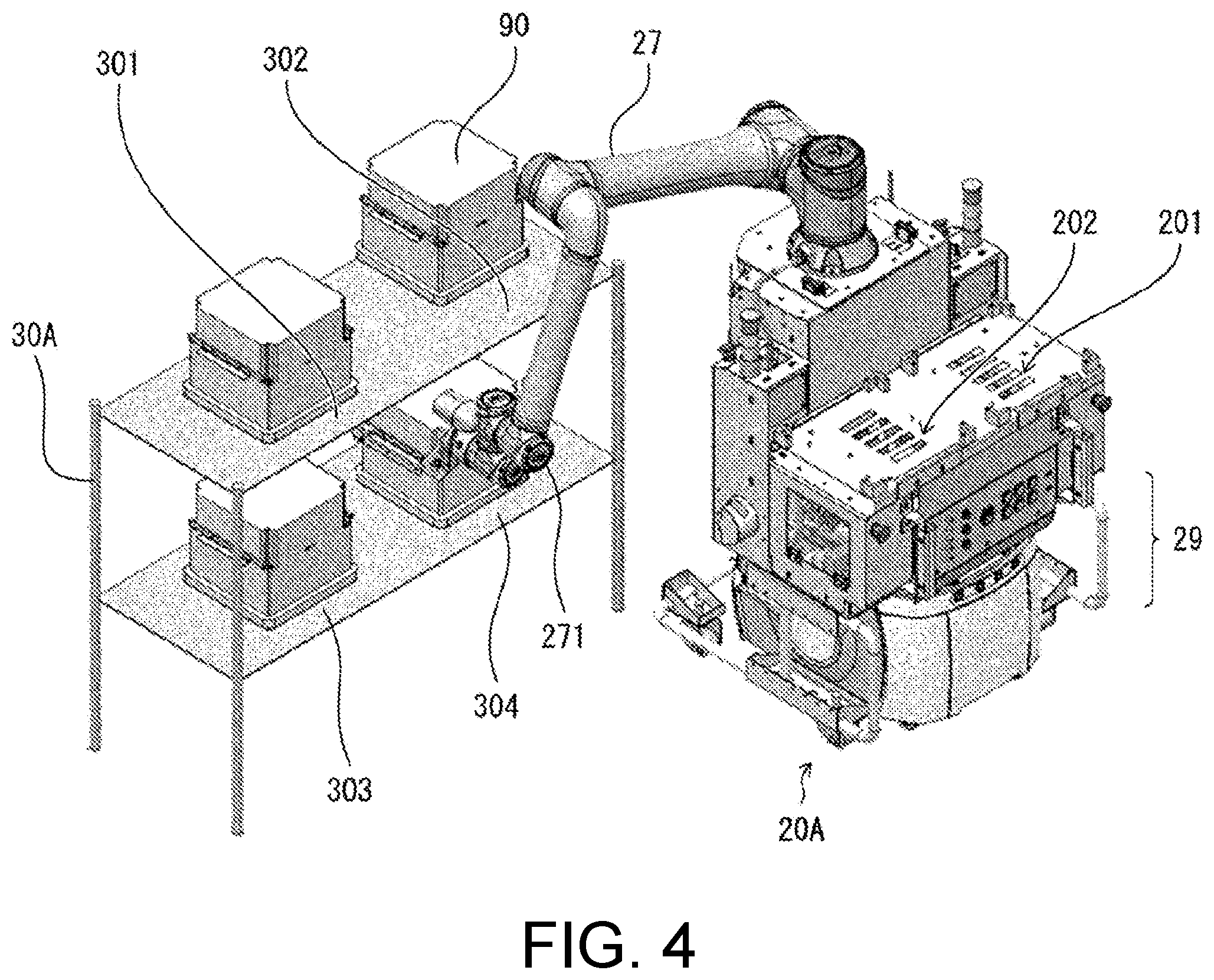 Patent US12378076 Figure 4 – Transport system and transport robot