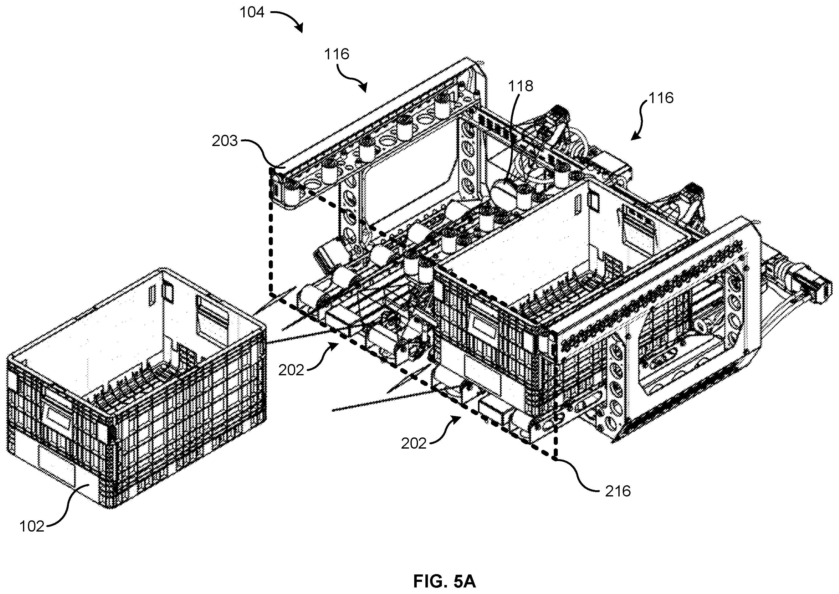 Patent US12378078 Figure 6 – Container management system